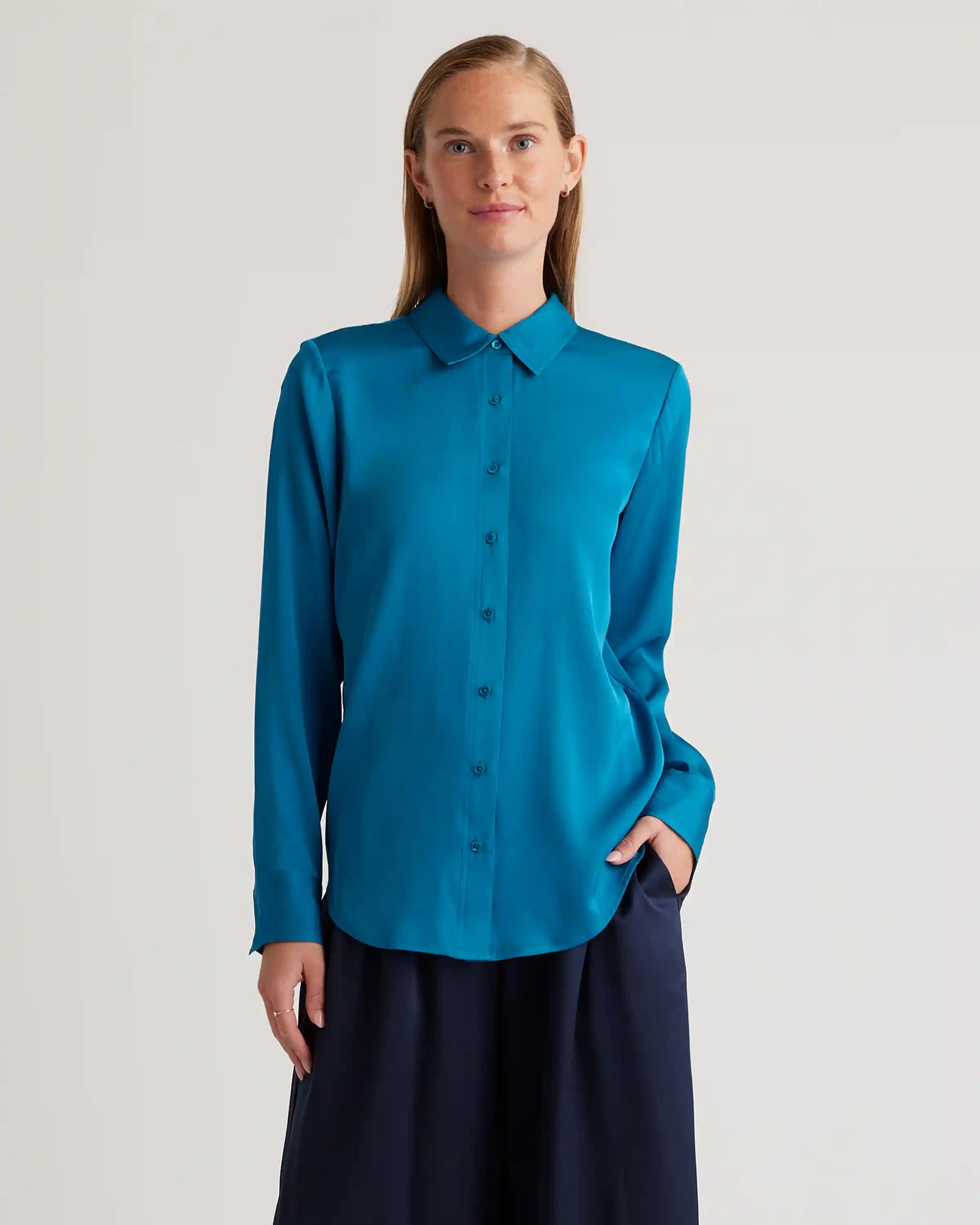 Washable Stretch Silk Blouse