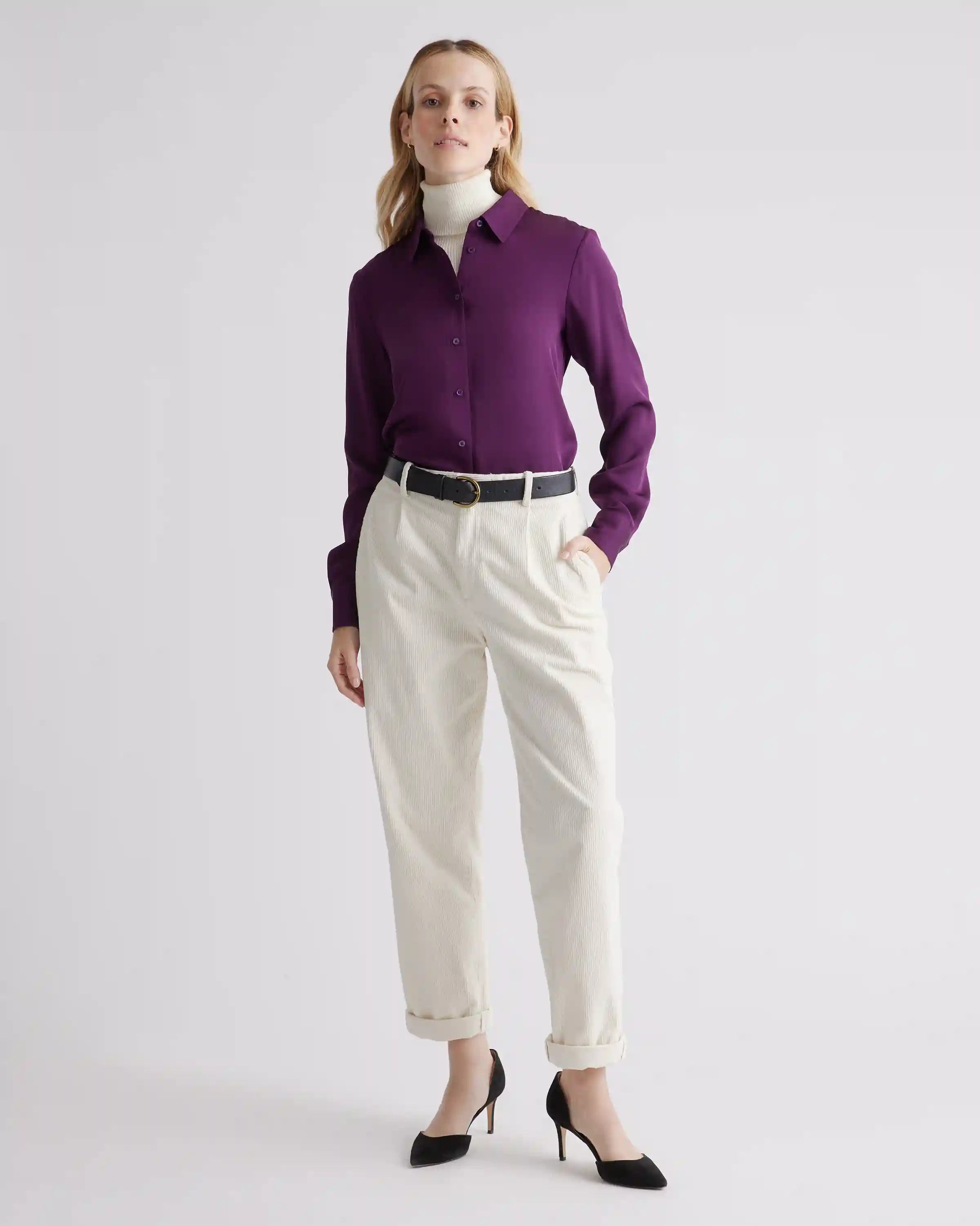 Washable Stretch Silk Blouse