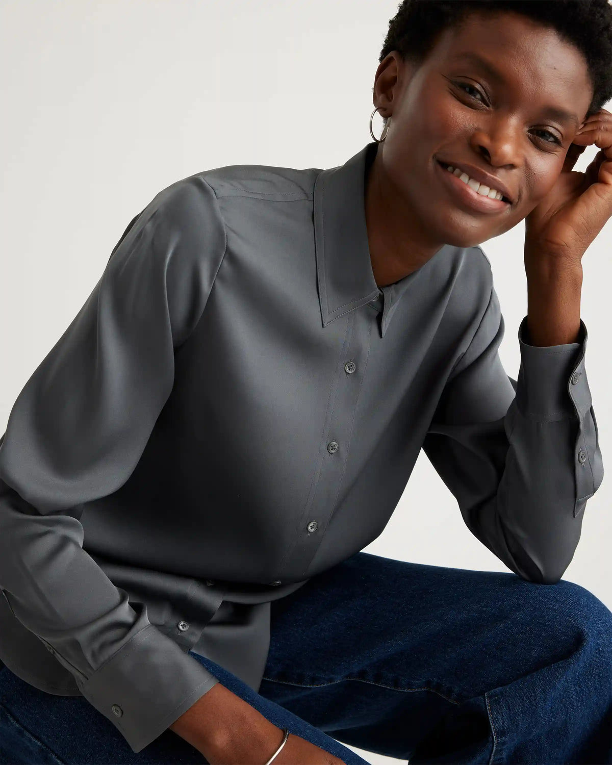 Washable Stretch Silk Blouse