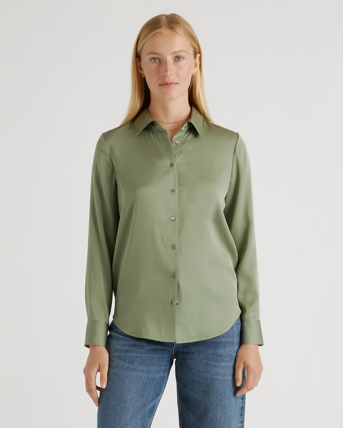 Washable Stretch Silk Blouse