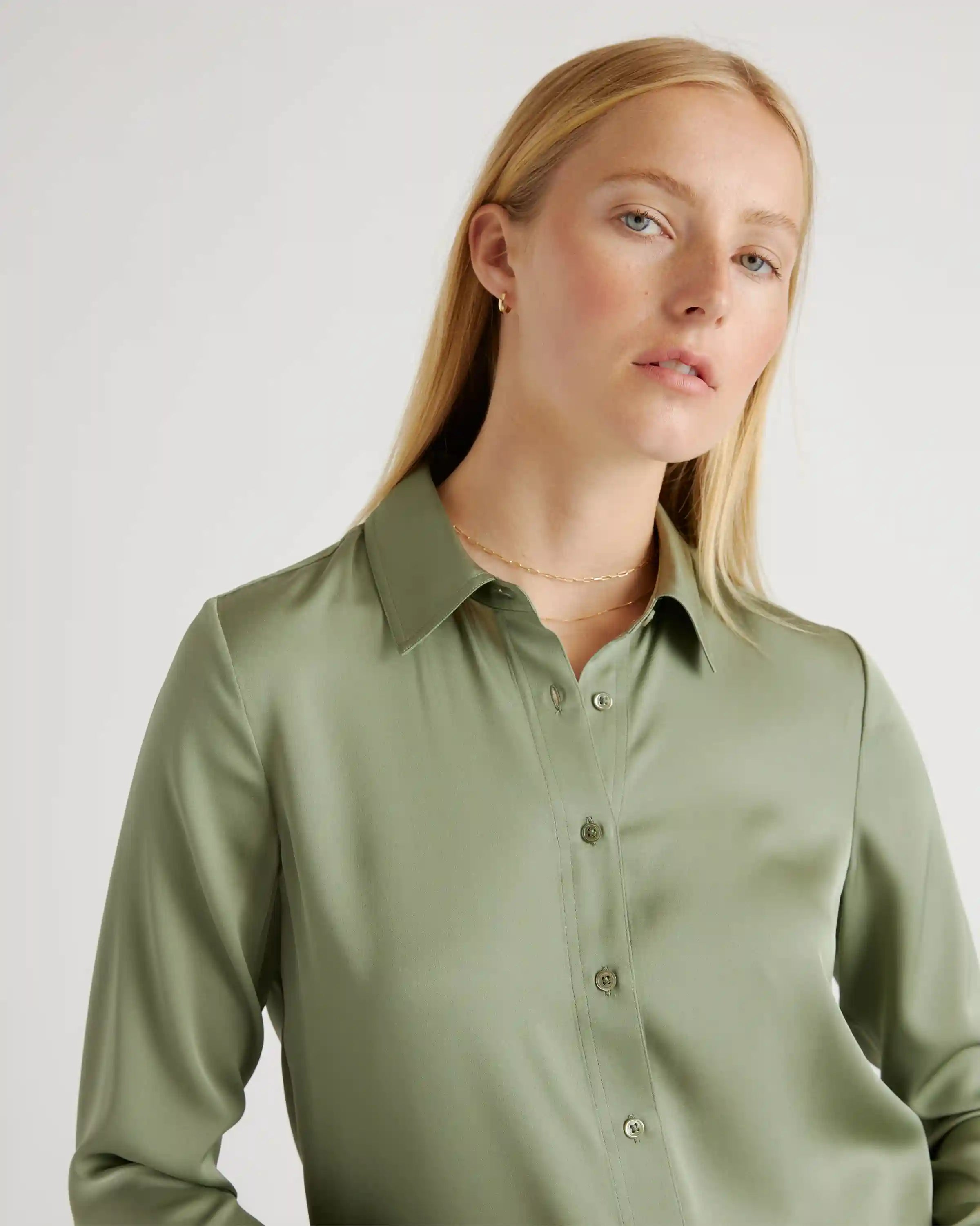 Washable Stretch Silk Blouse