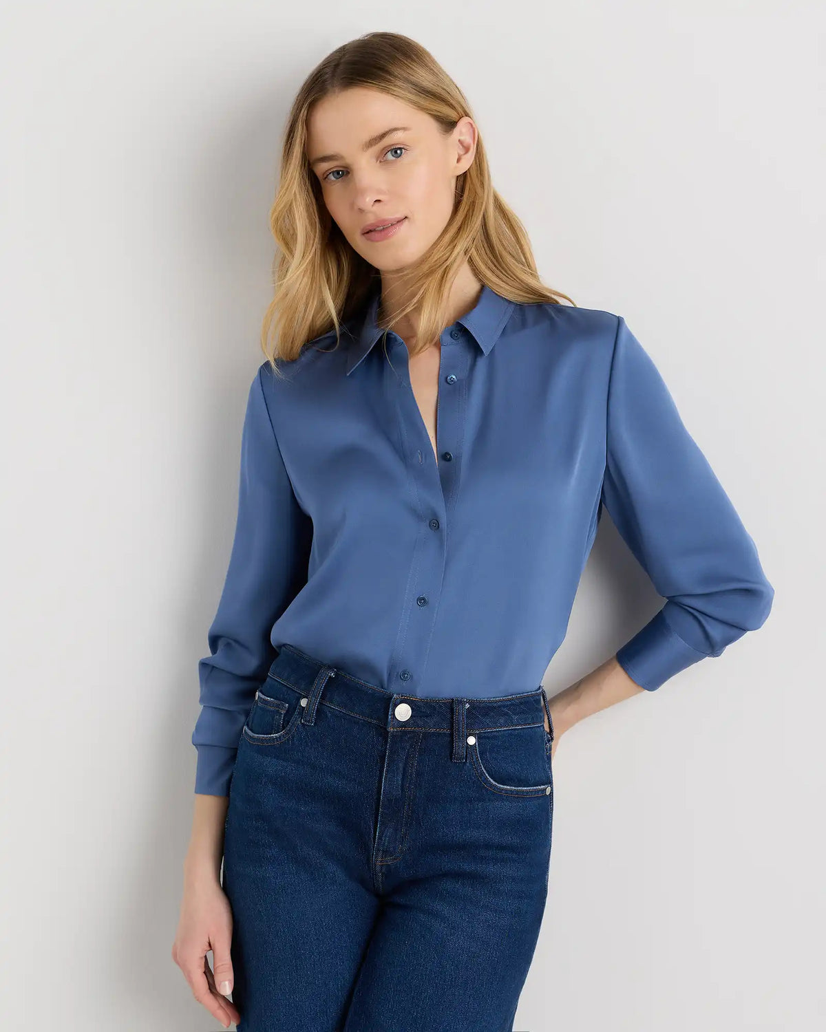 Washable Stretch Silk Blouse