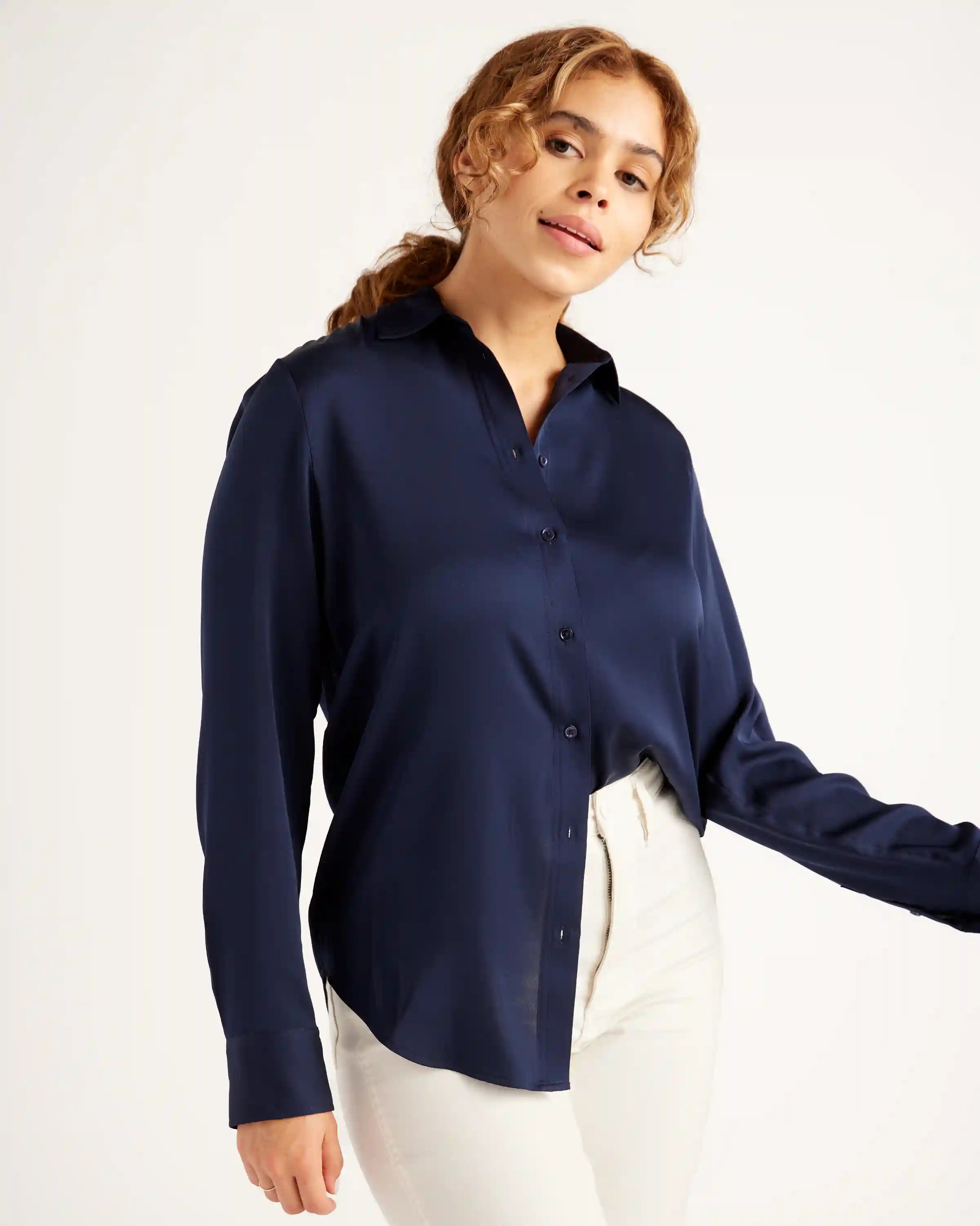 Washable Stretch Silk Blouse