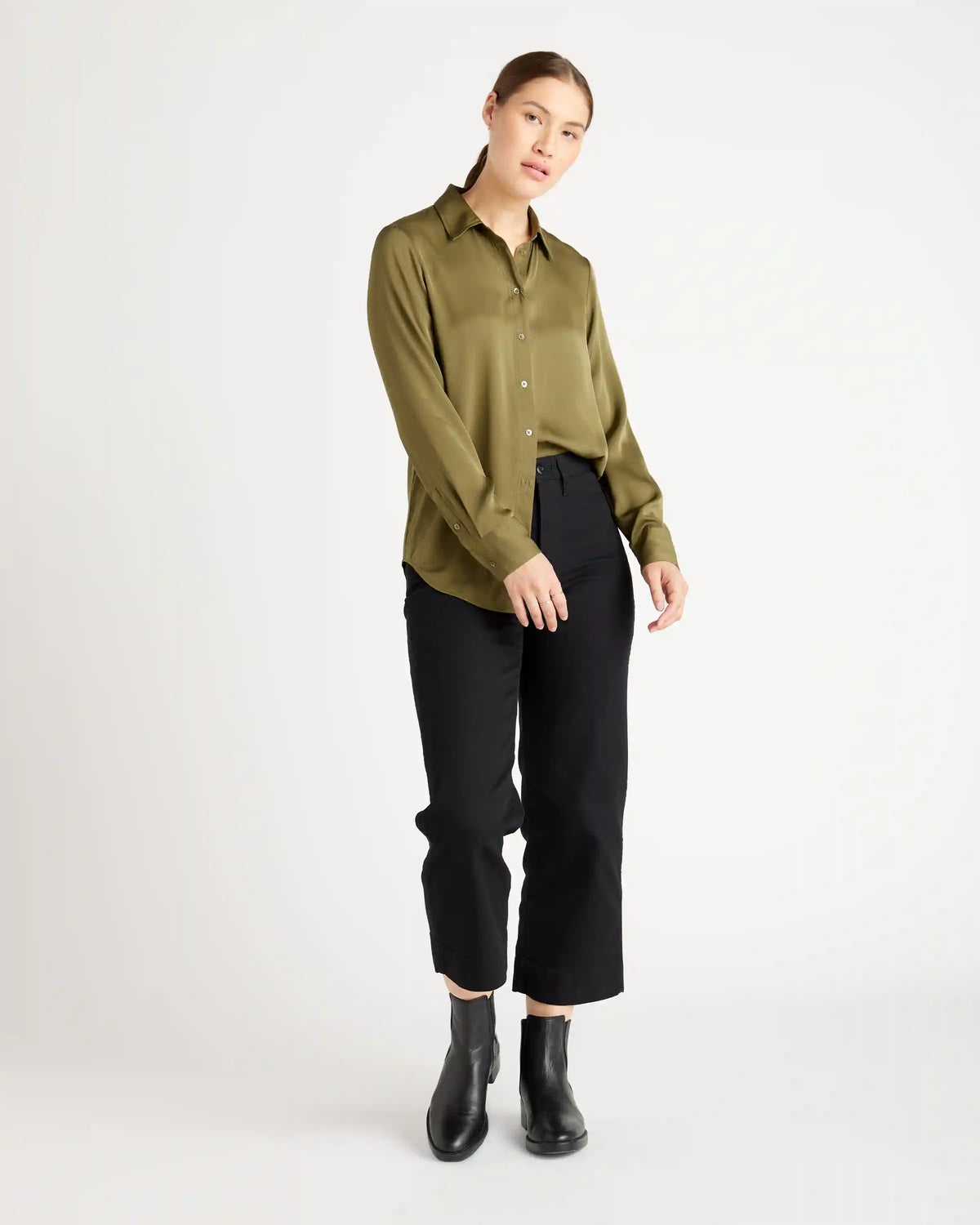 Washable Stretch Silk Blouse