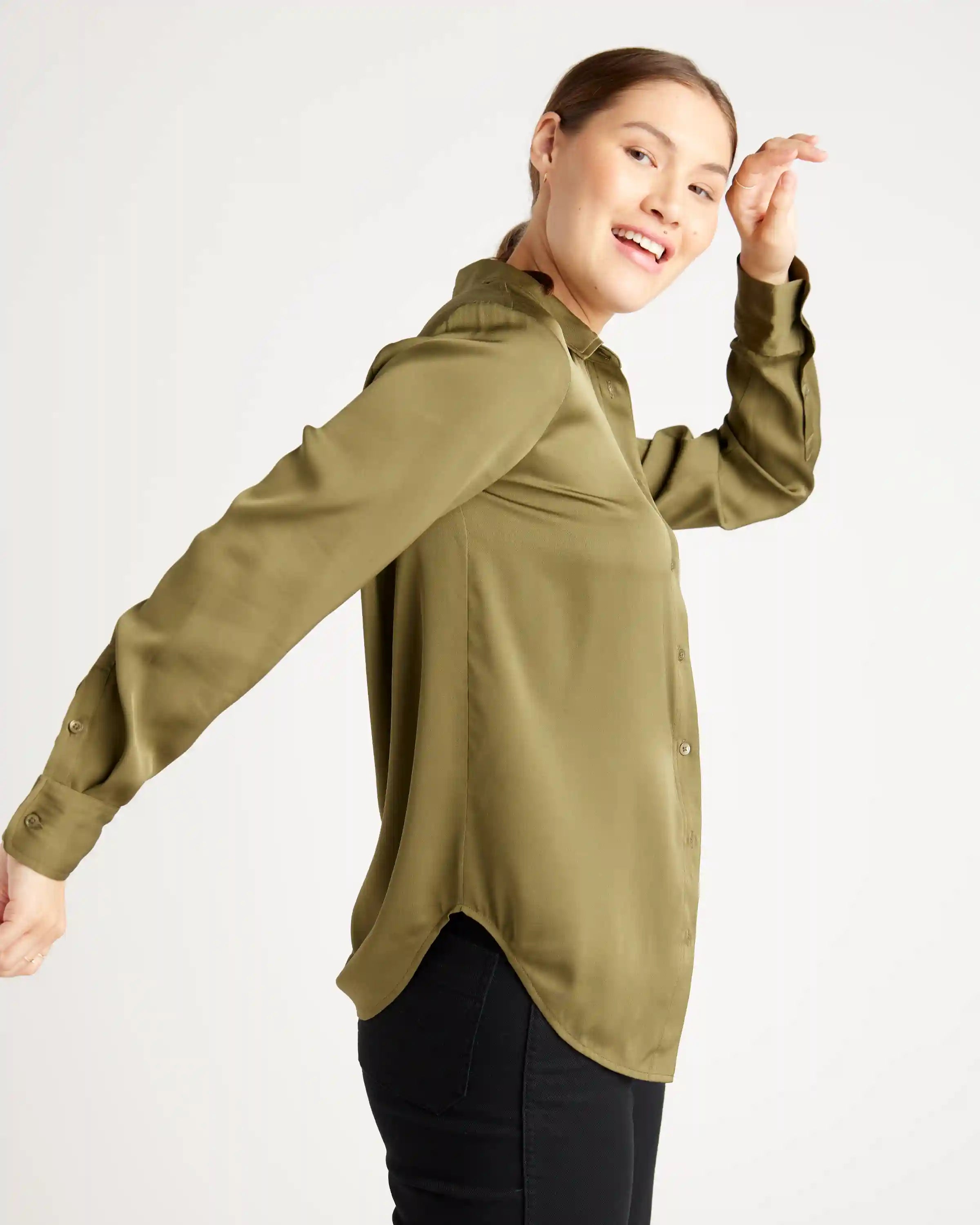 Washable Stretch Silk Blouse