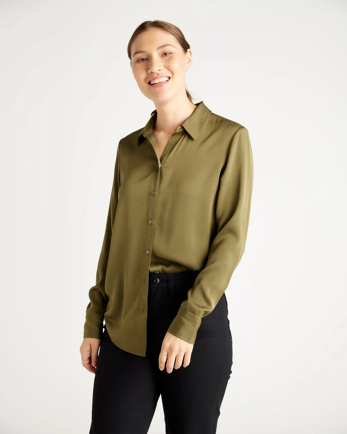 Washable Stretch Silk Blouse