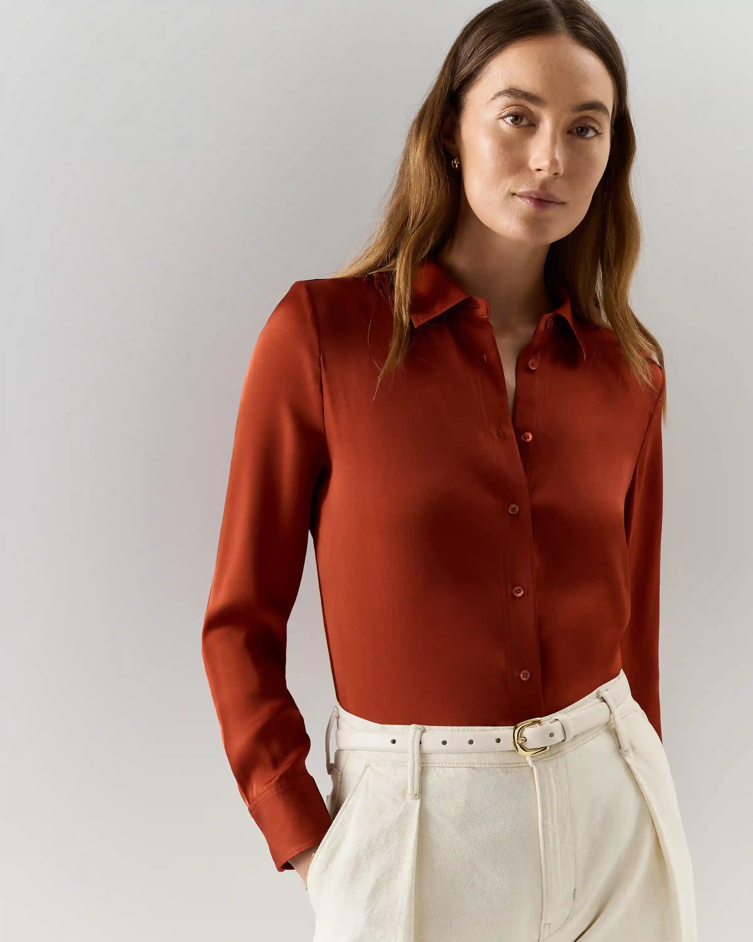 Washable Stretch Silk Blouse