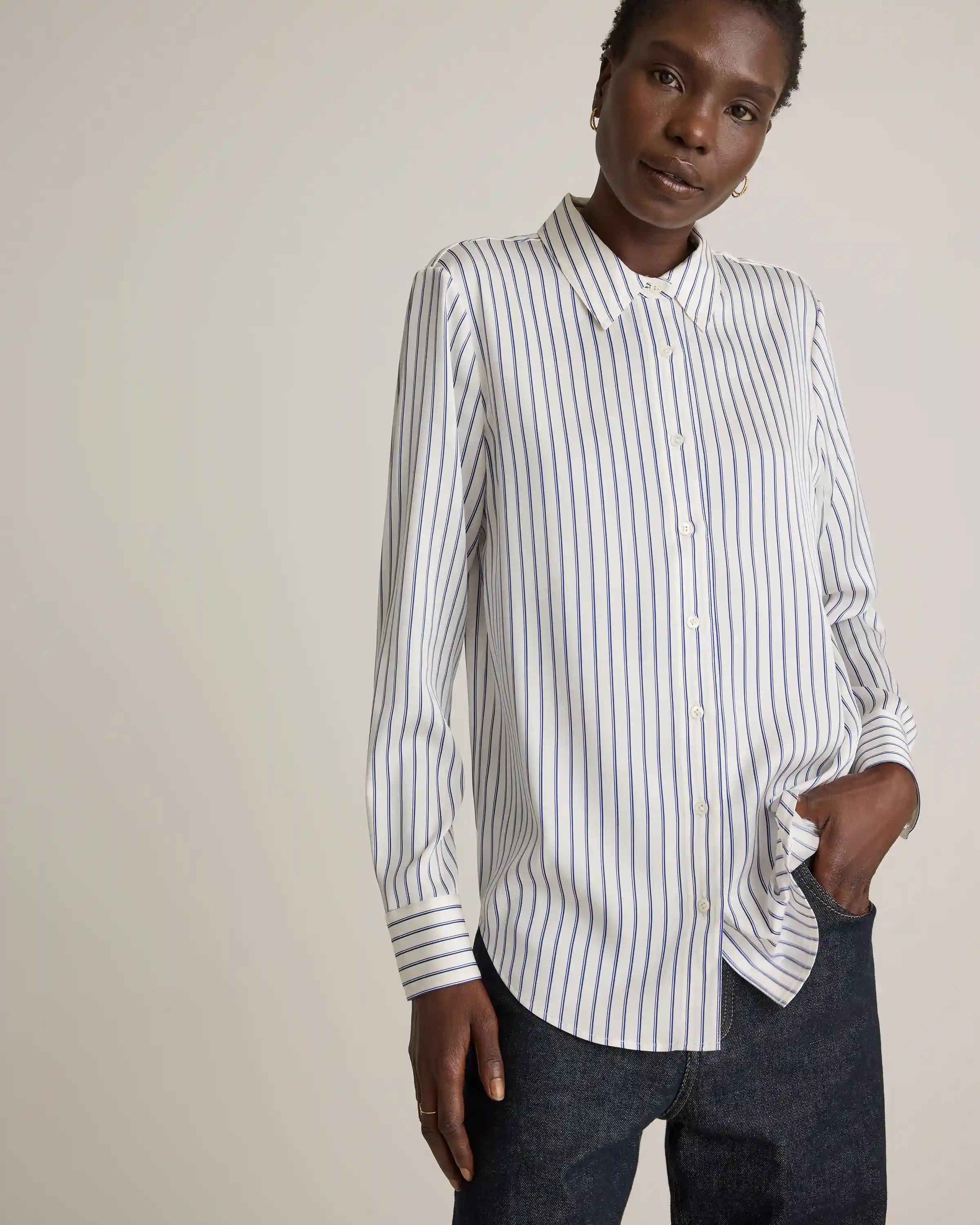 Washable Stretch Silk Blouse