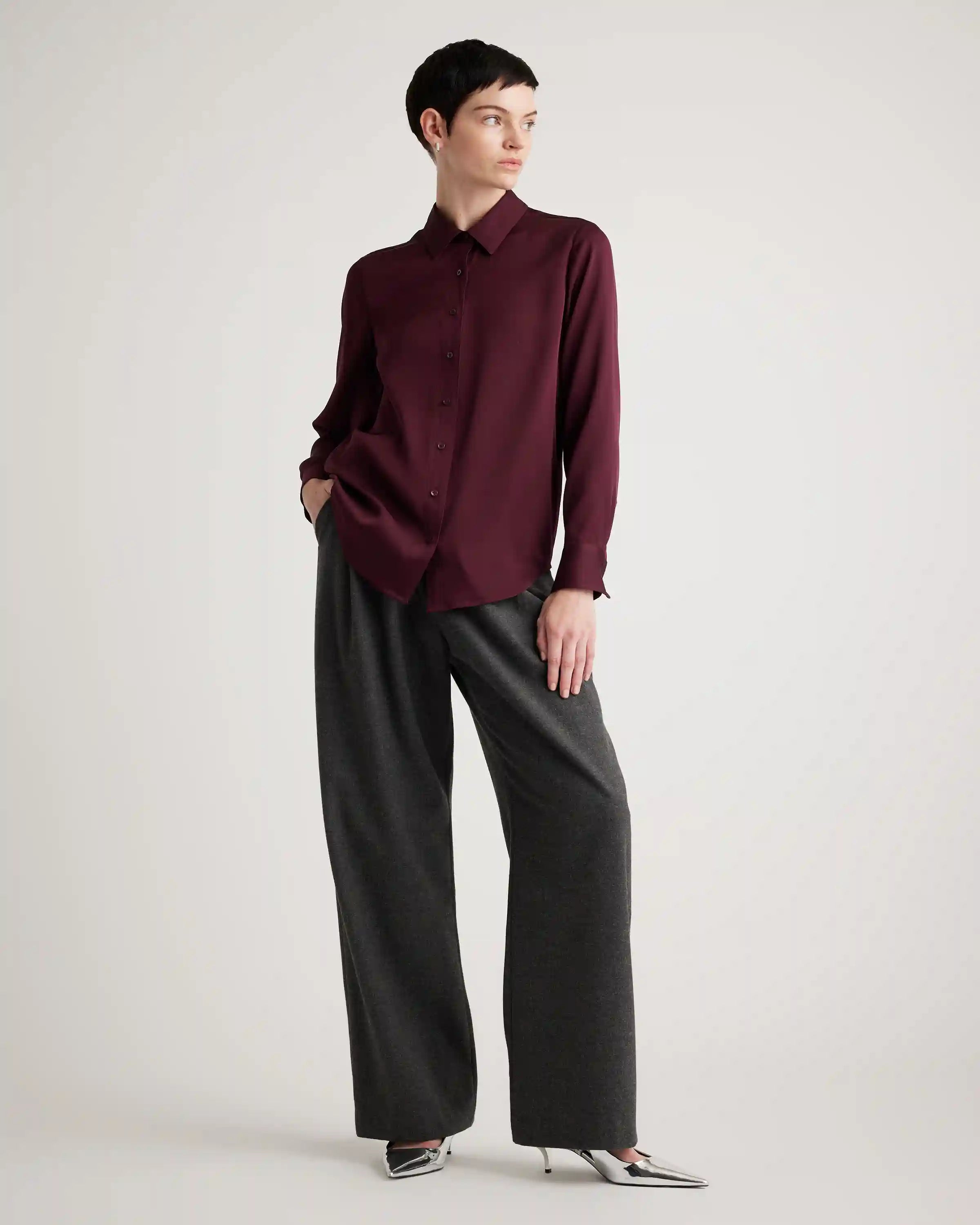 Washable Stretch Silk Blouse