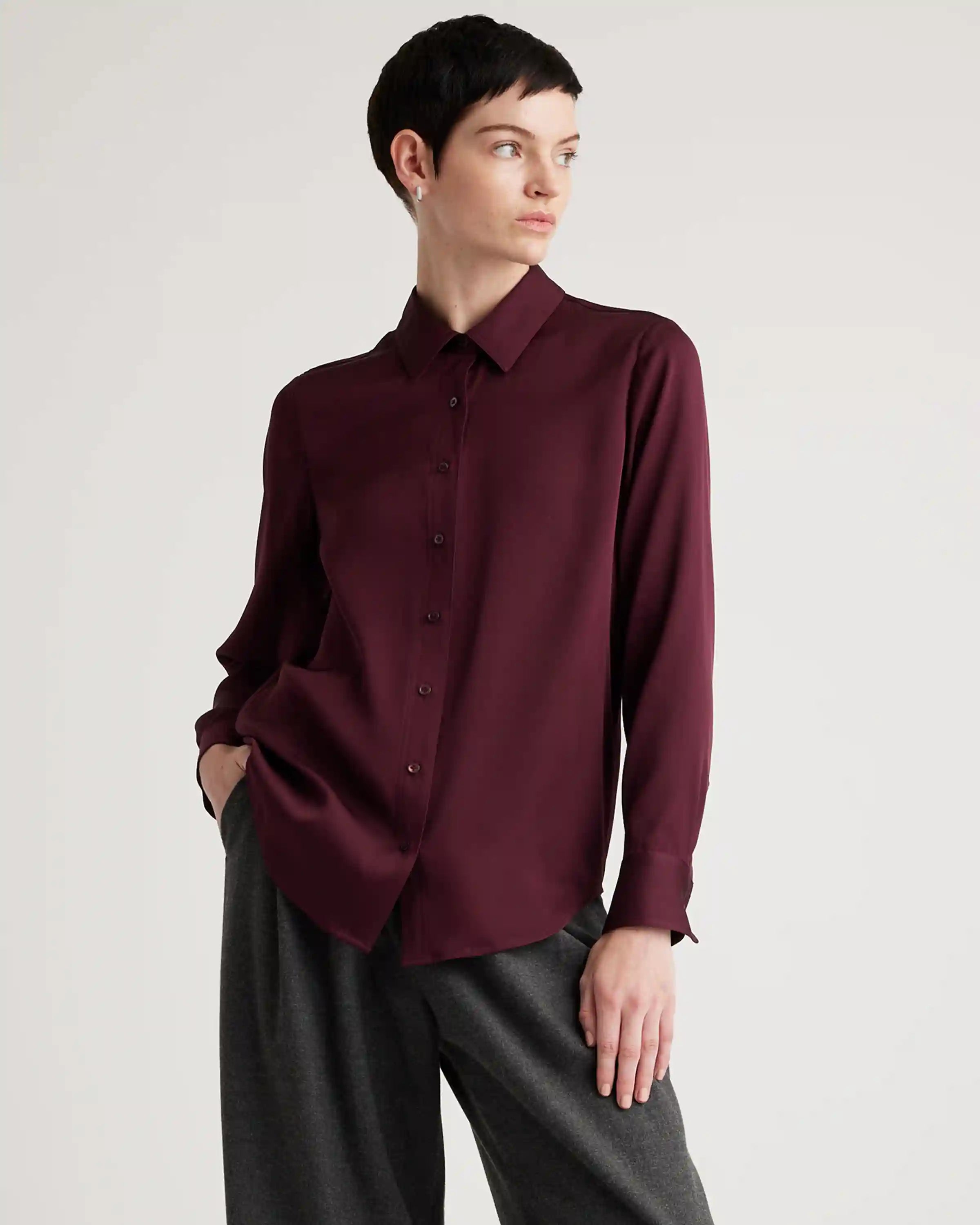 Washable Stretch Silk Blouse