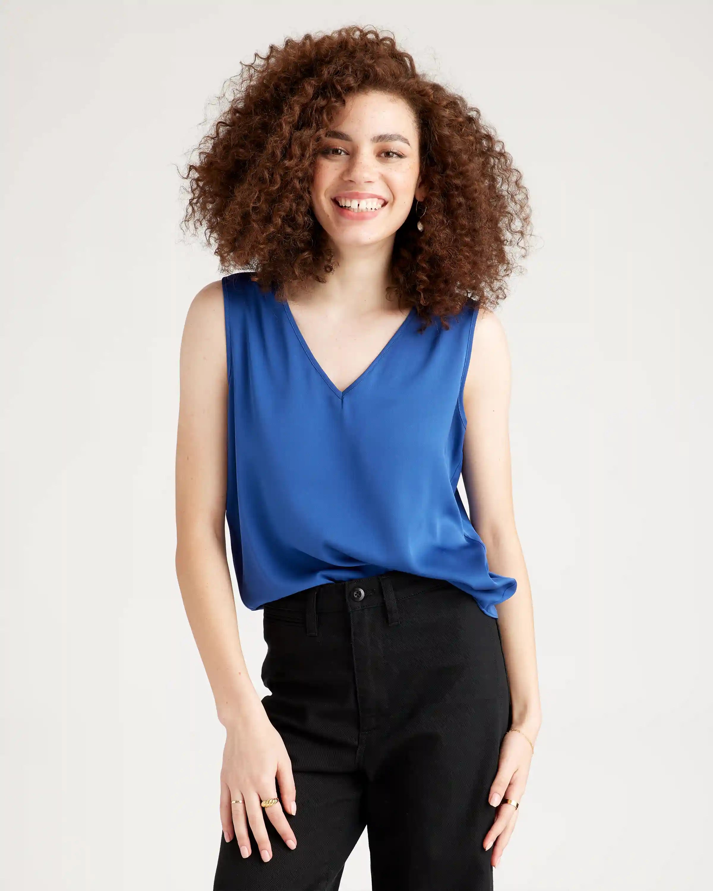 Washable Stretch Silk Tank