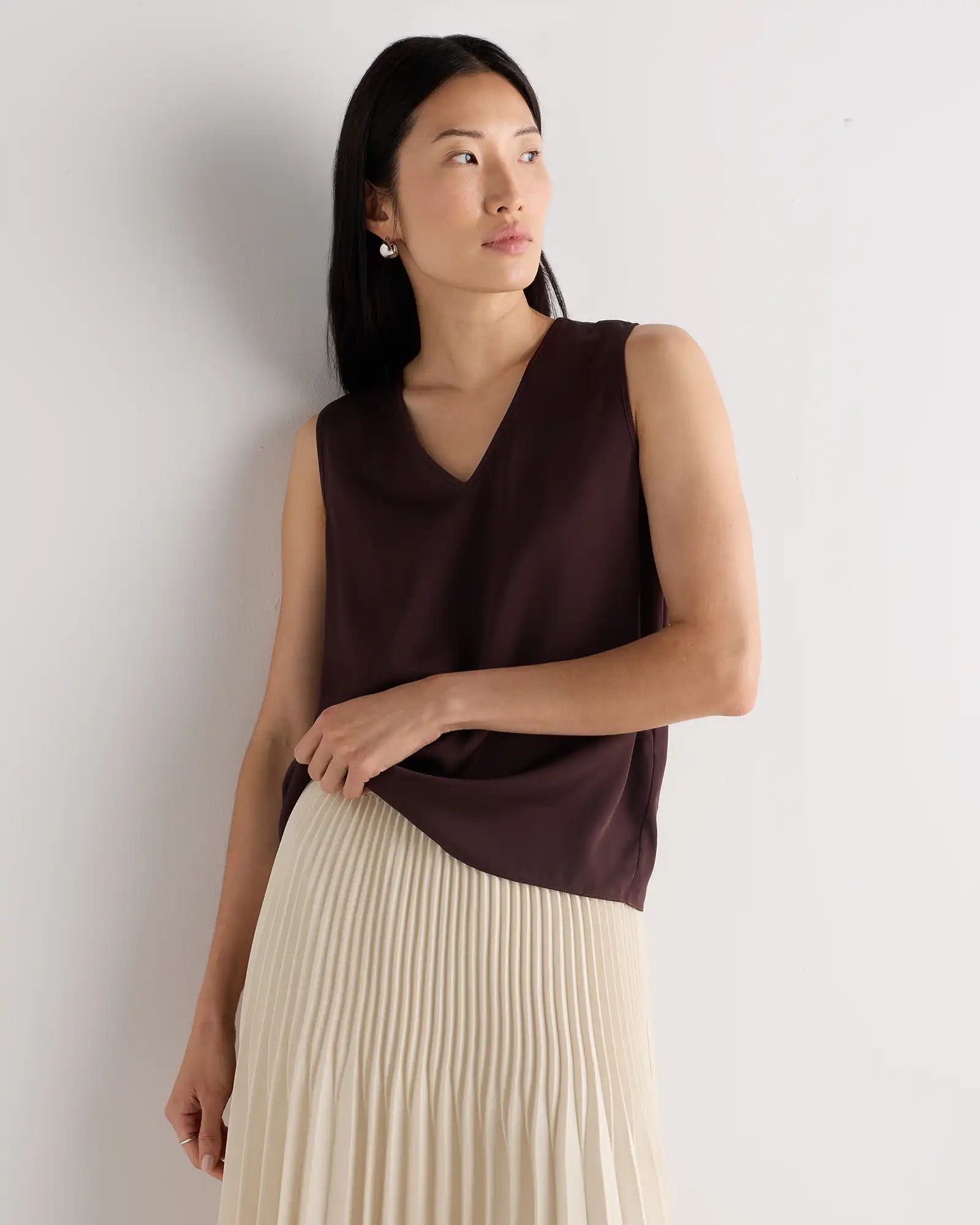 Washable Stretch Silk Tank