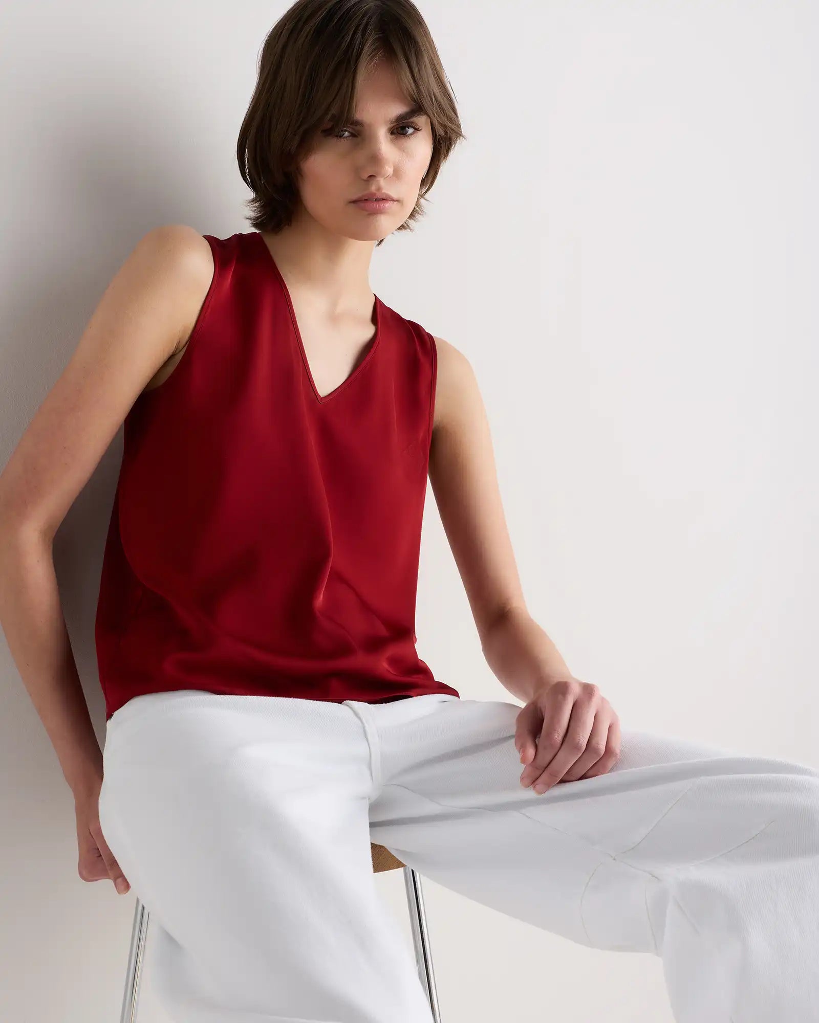 Washable Stretch Silk Tank