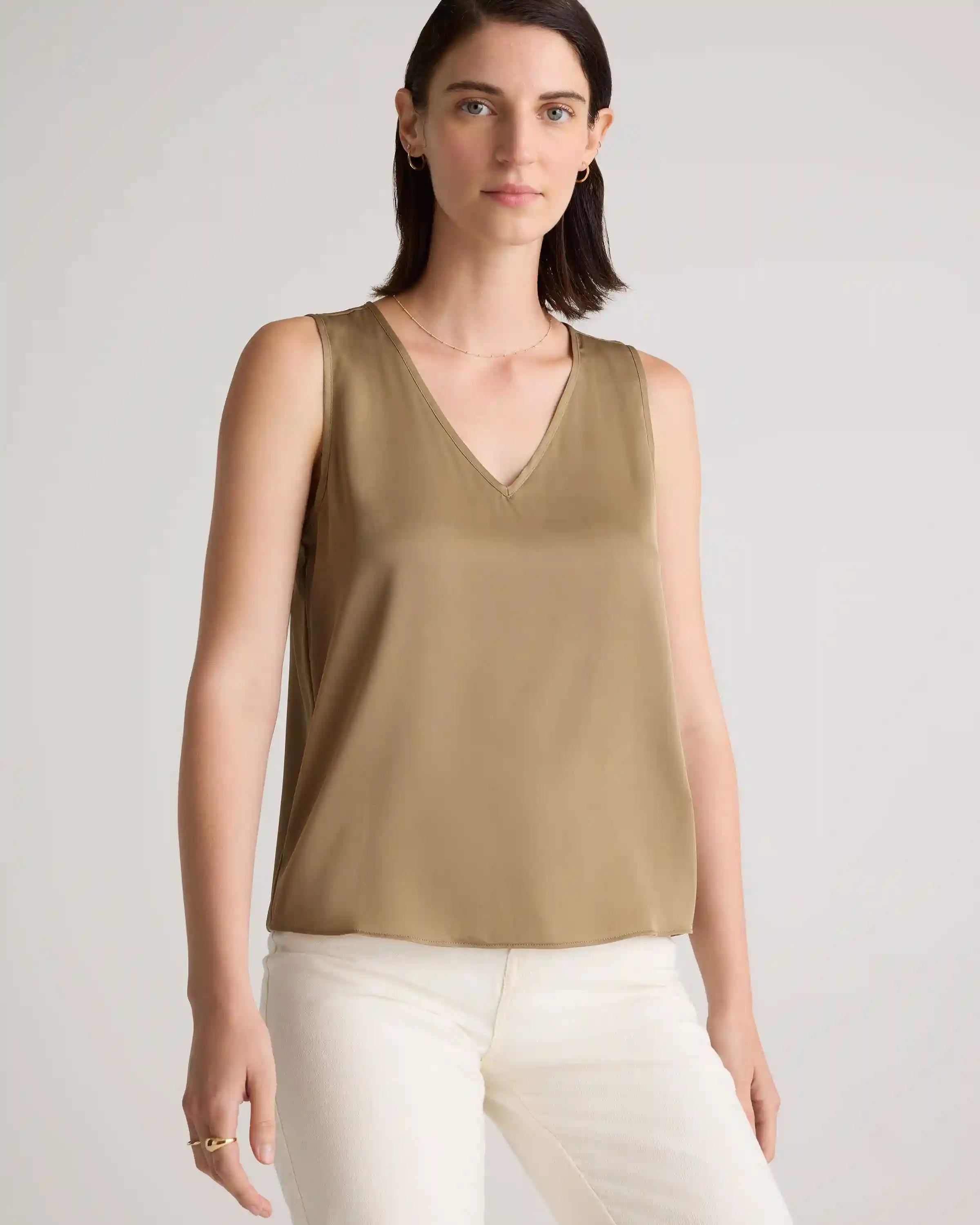 Washable Stretch Silk Tank