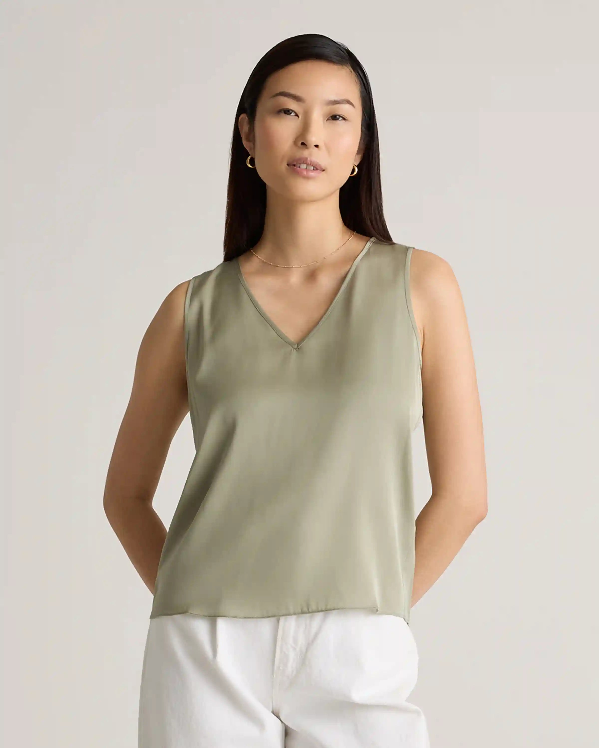 Washable Stretch Silk Tank