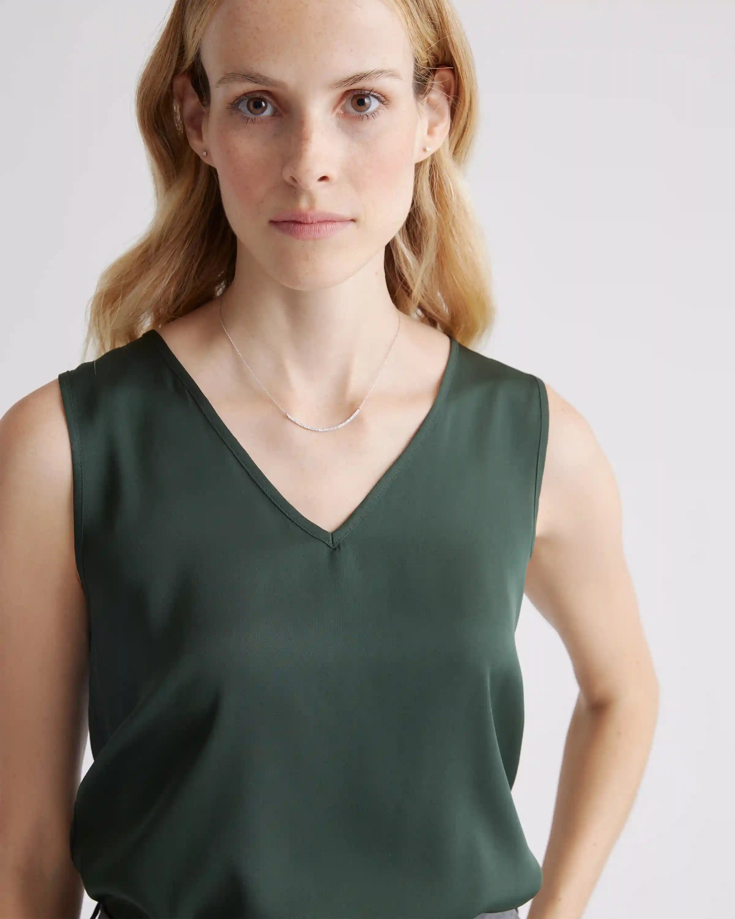 Washable Stretch Silk Tank