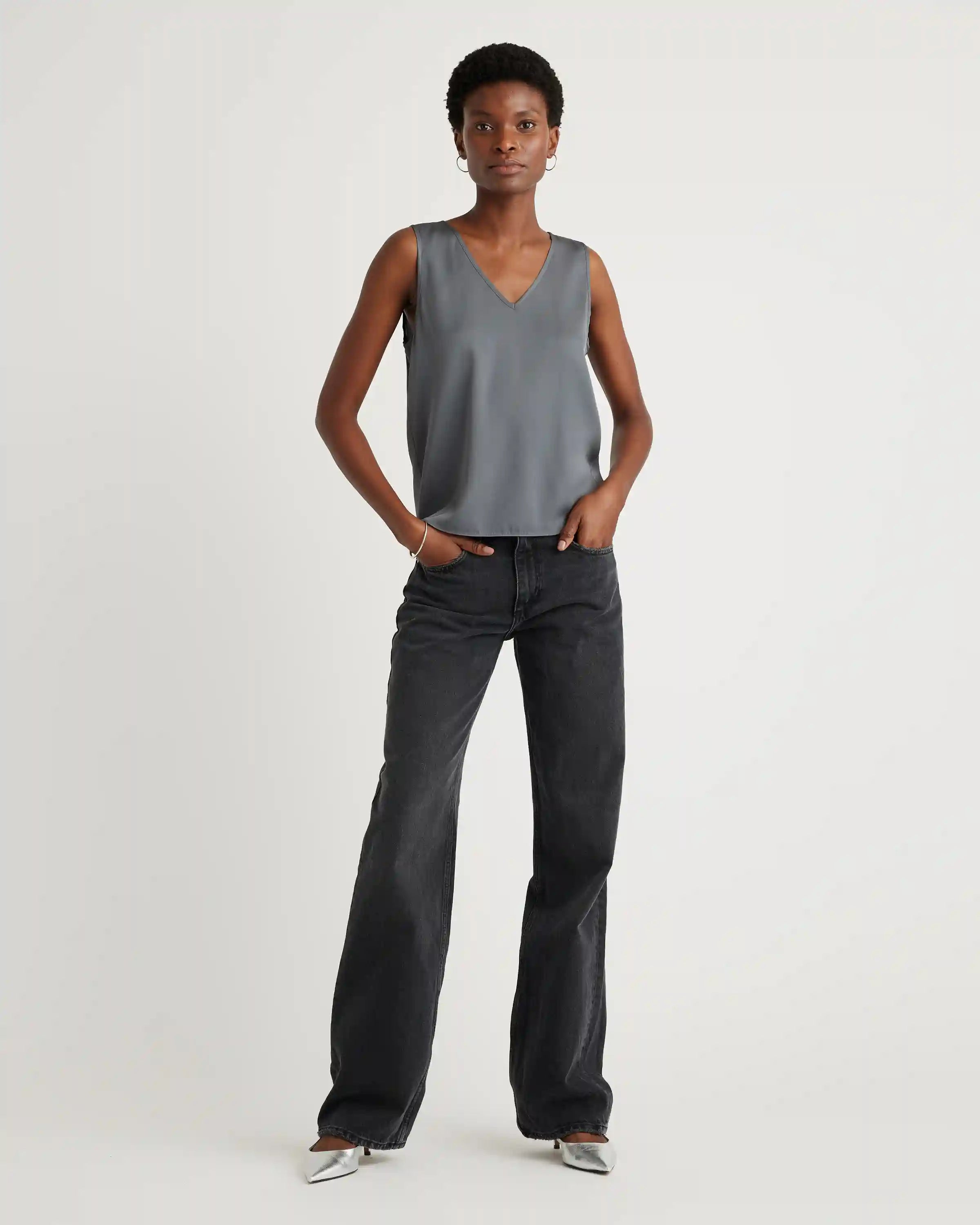 Washable Stretch Silk Tank