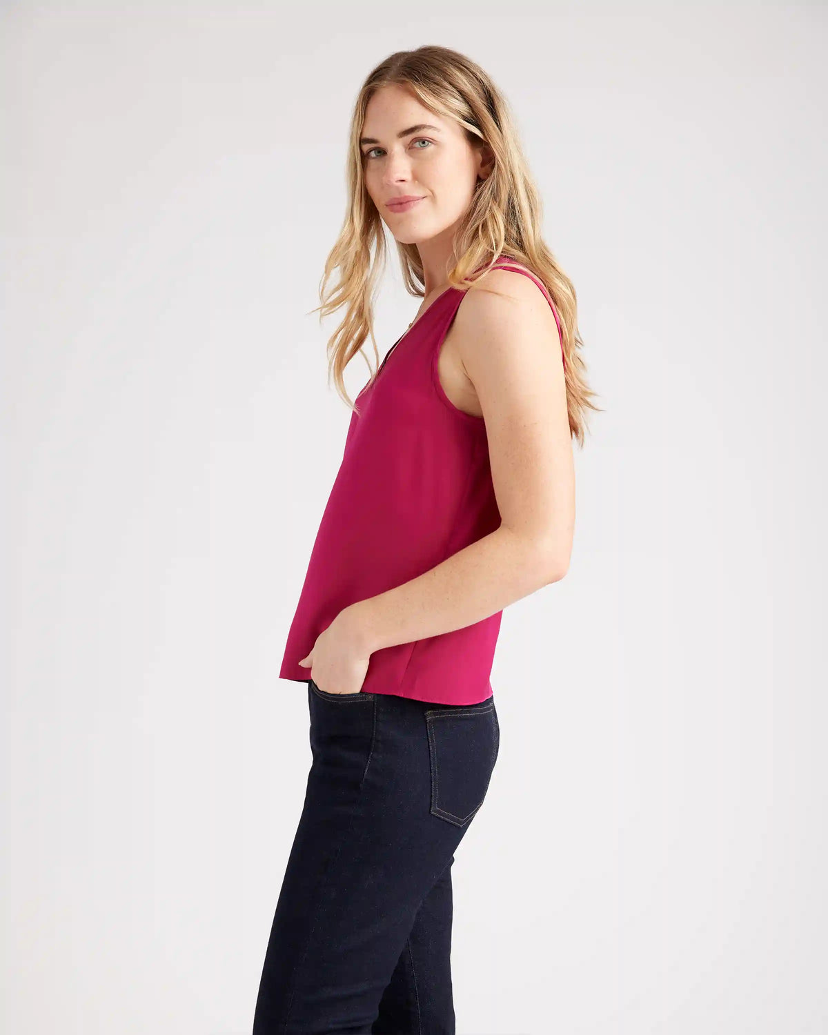 Washable Stretch Silk Tank