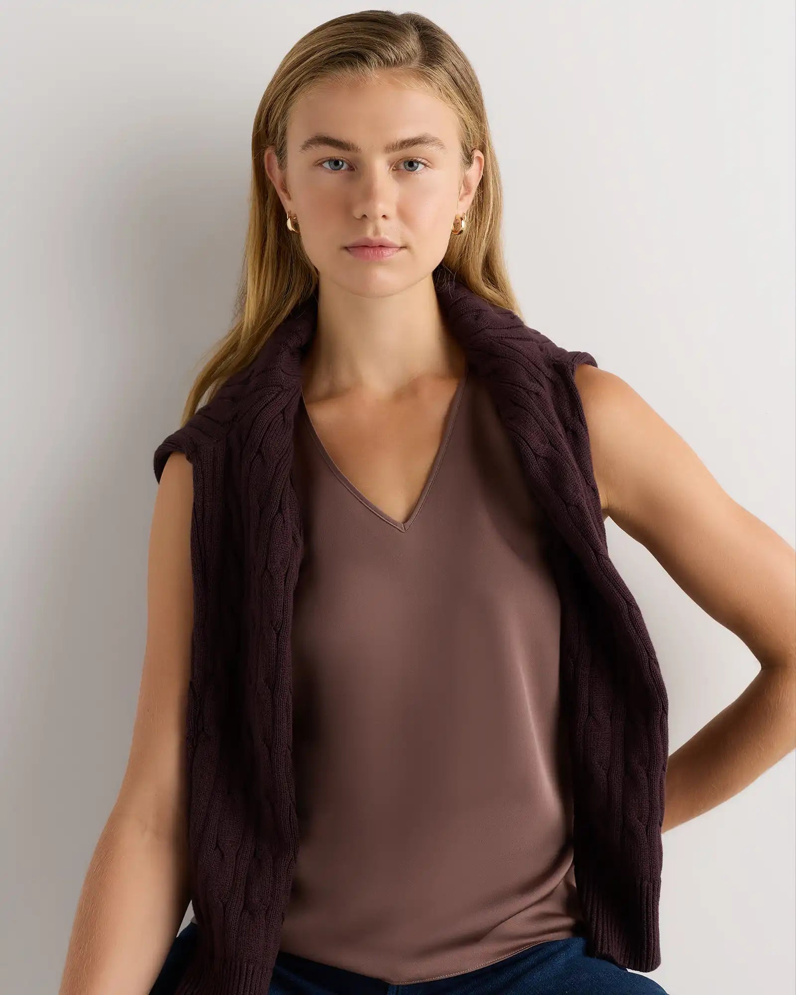 Washable Stretch Silk Tank
