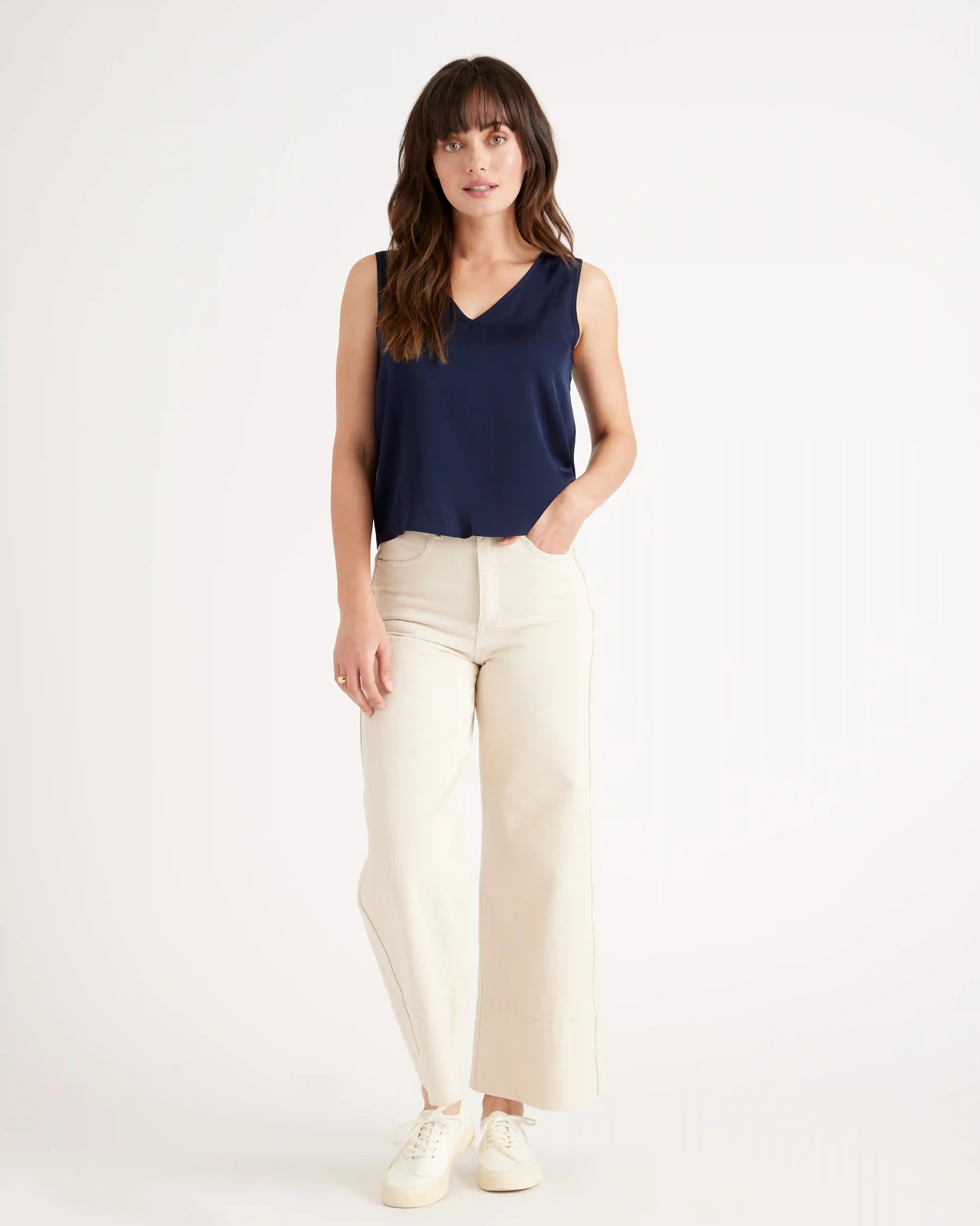 Washable Stretch Silk Tank