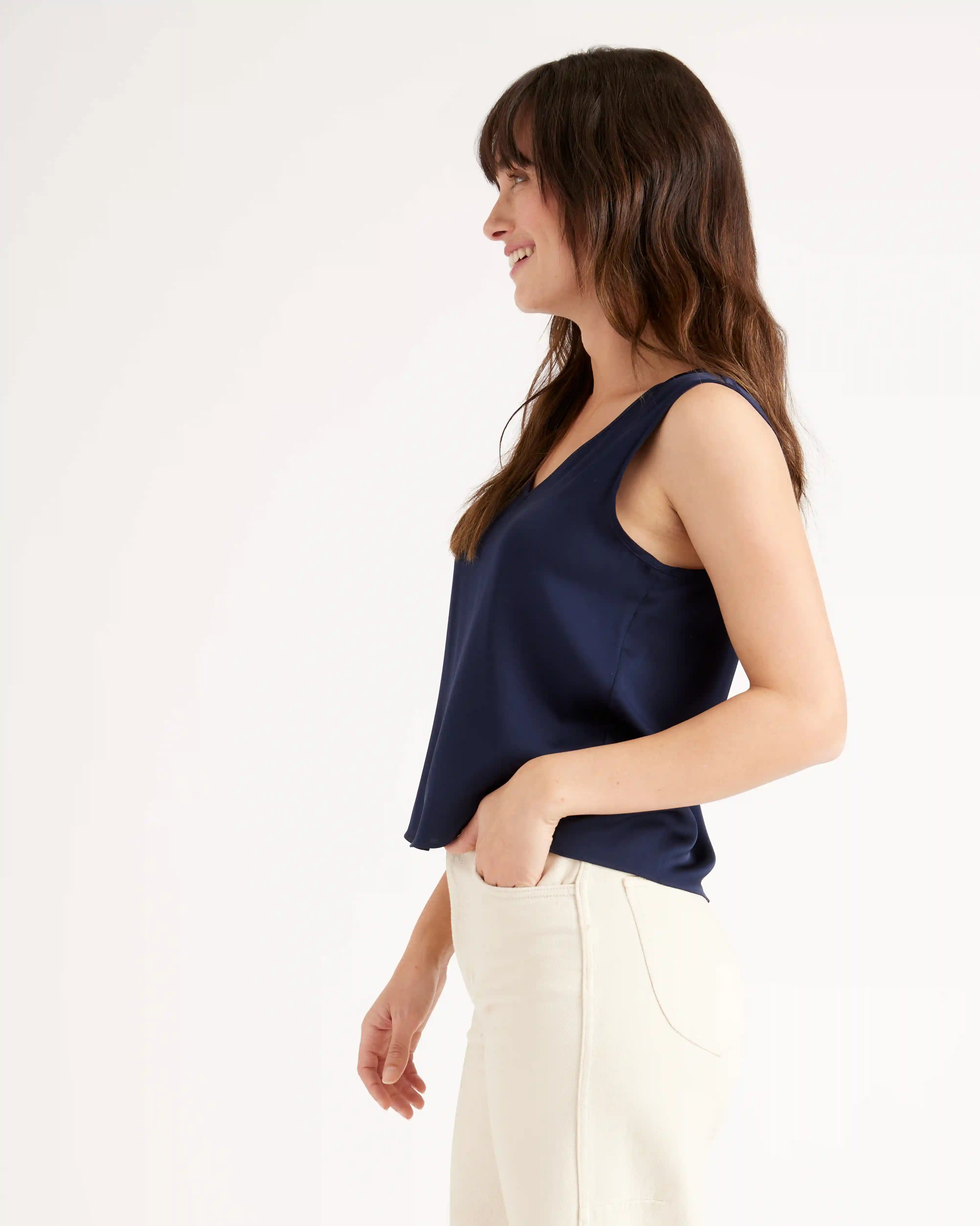 Washable Stretch Silk Tank