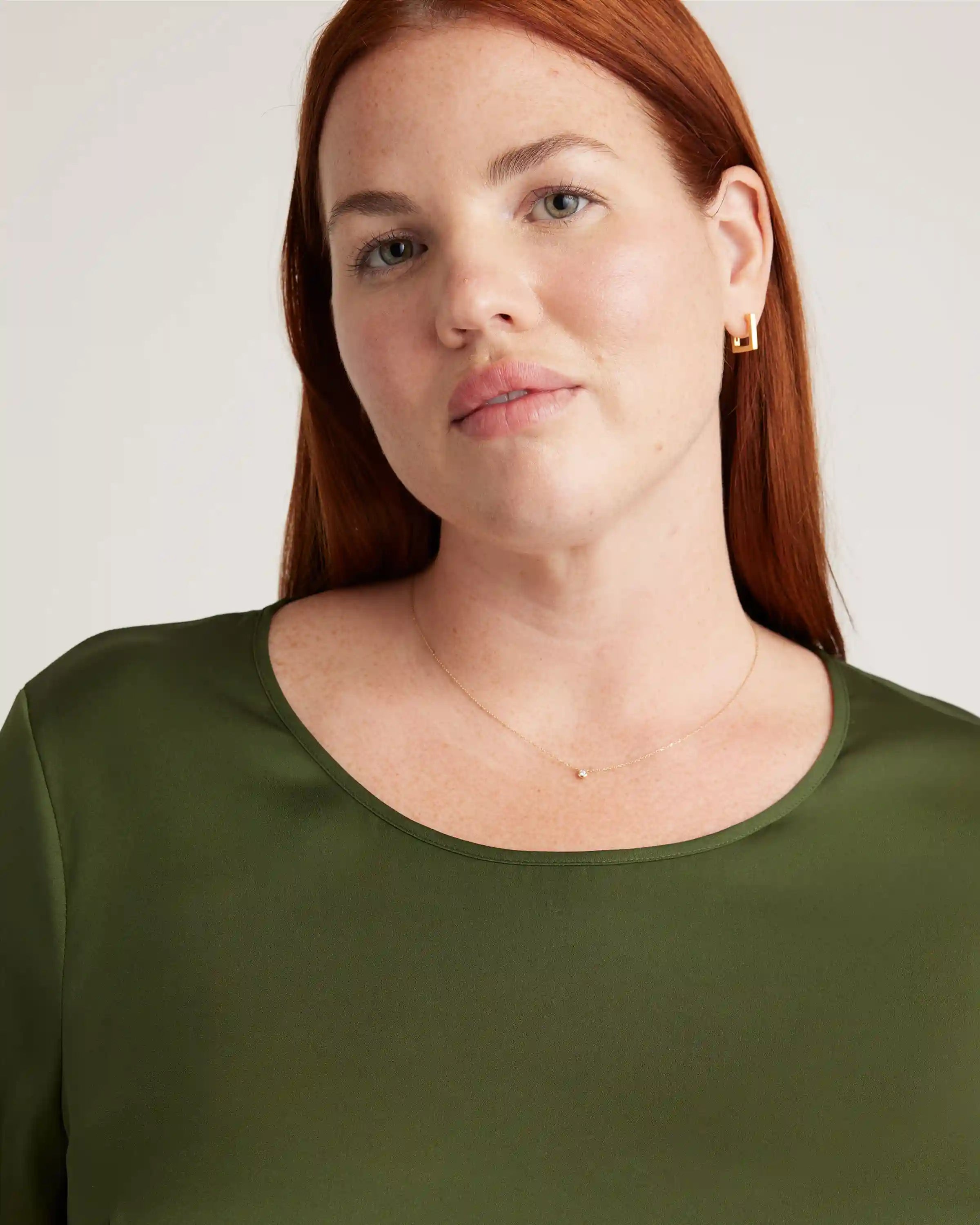 Washable Stretch Silk Tee