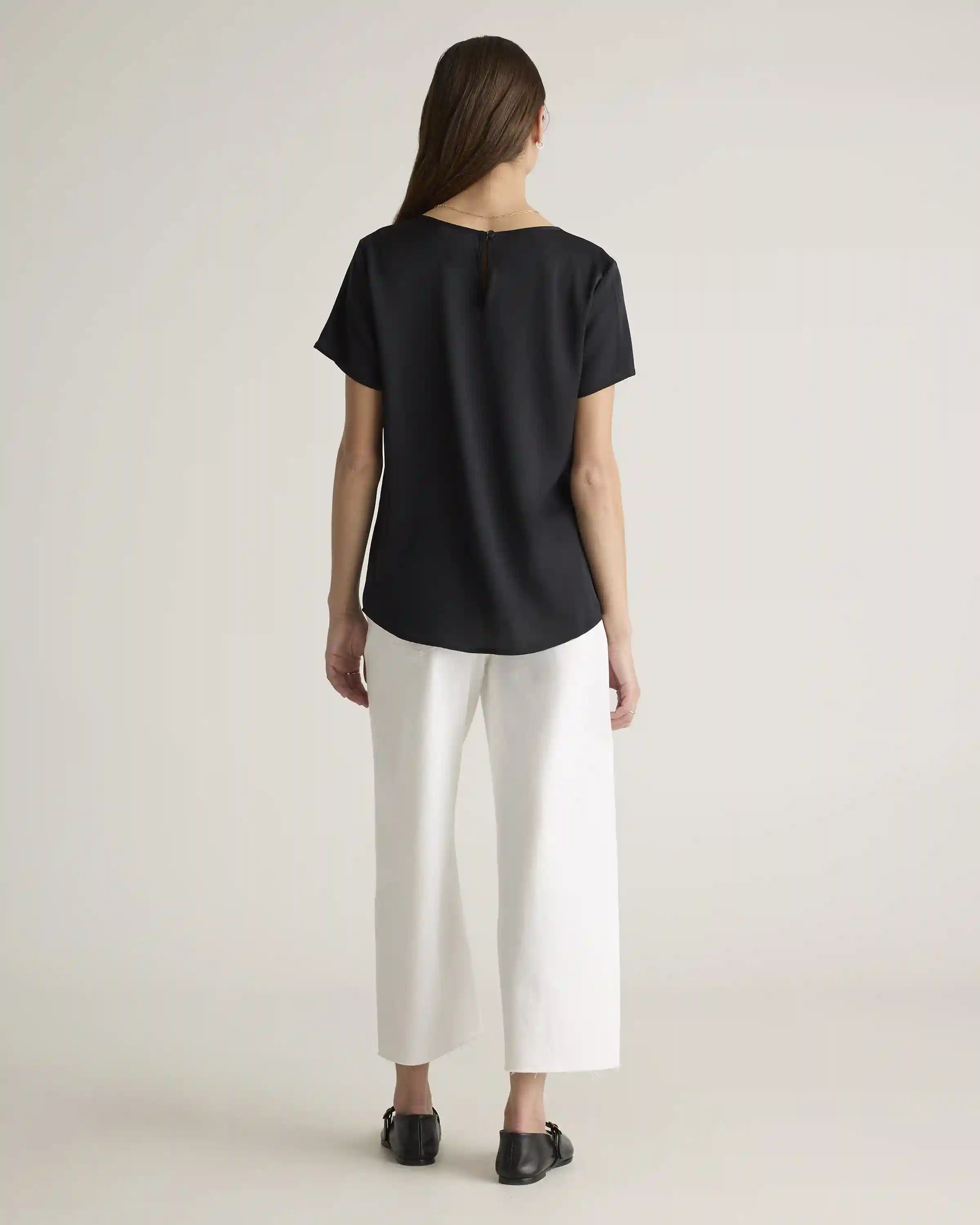 Washable Stretch Silk Tee