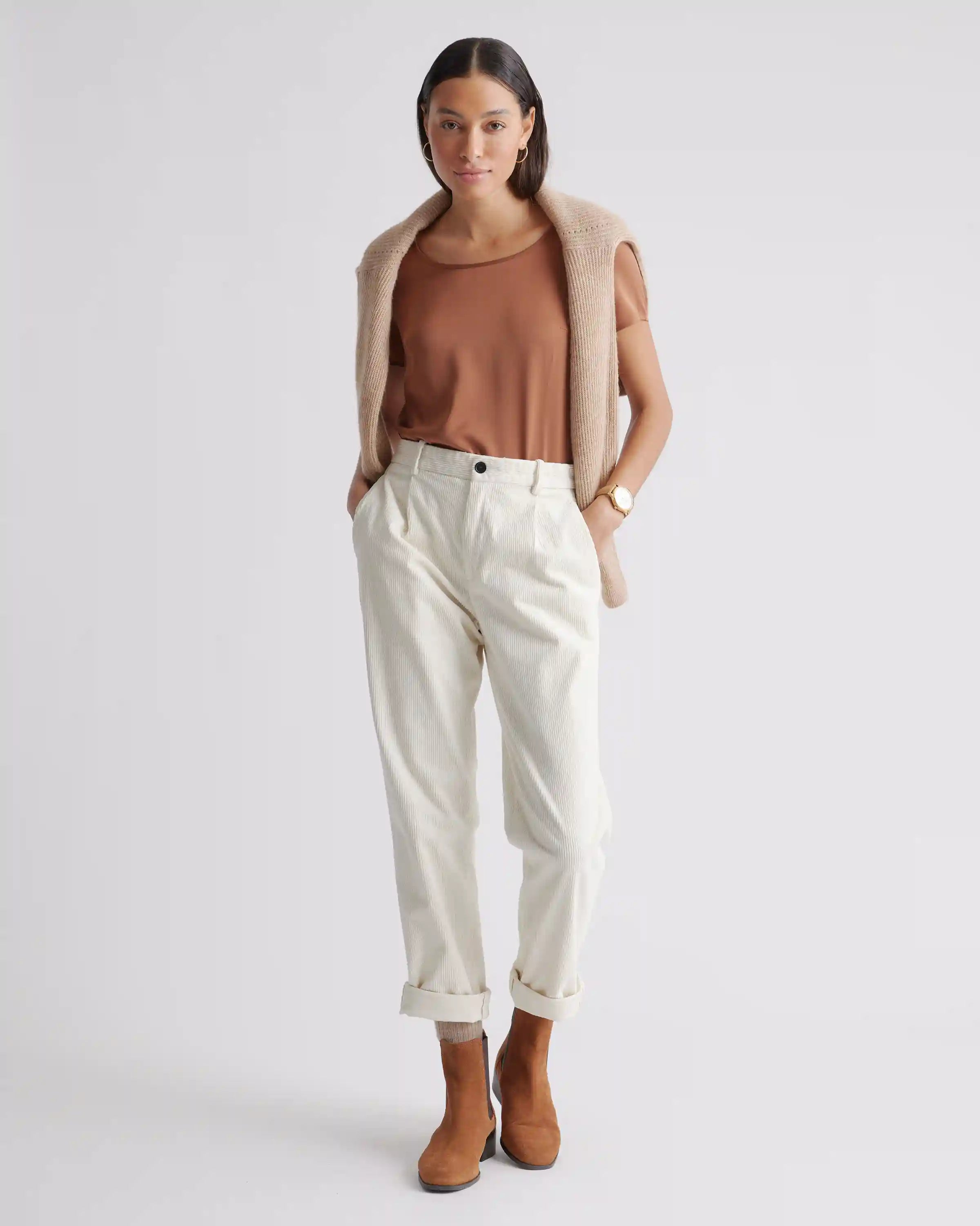 Washable Stretch Silk Tee