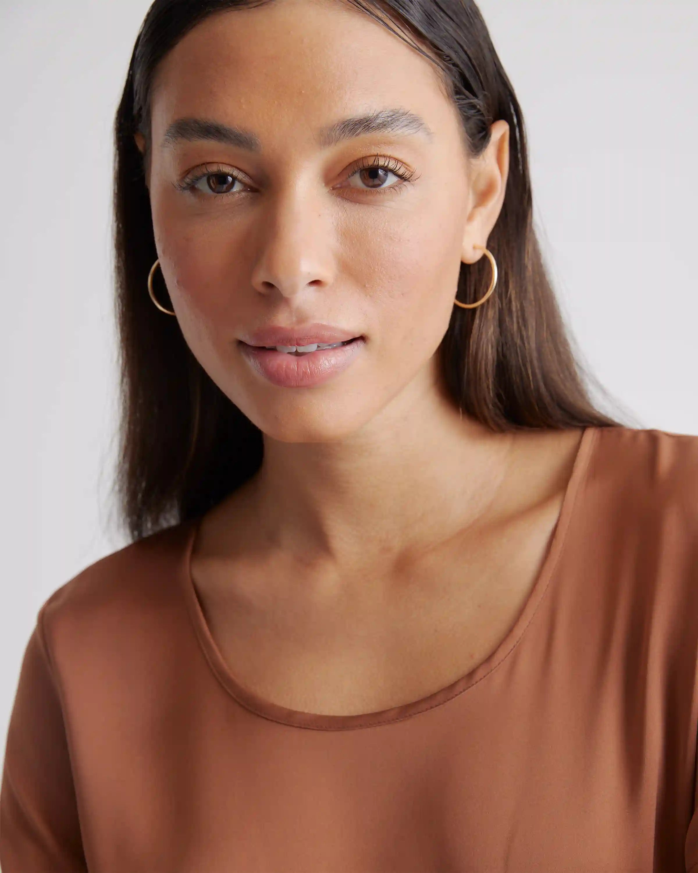 Washable Stretch Silk Tee