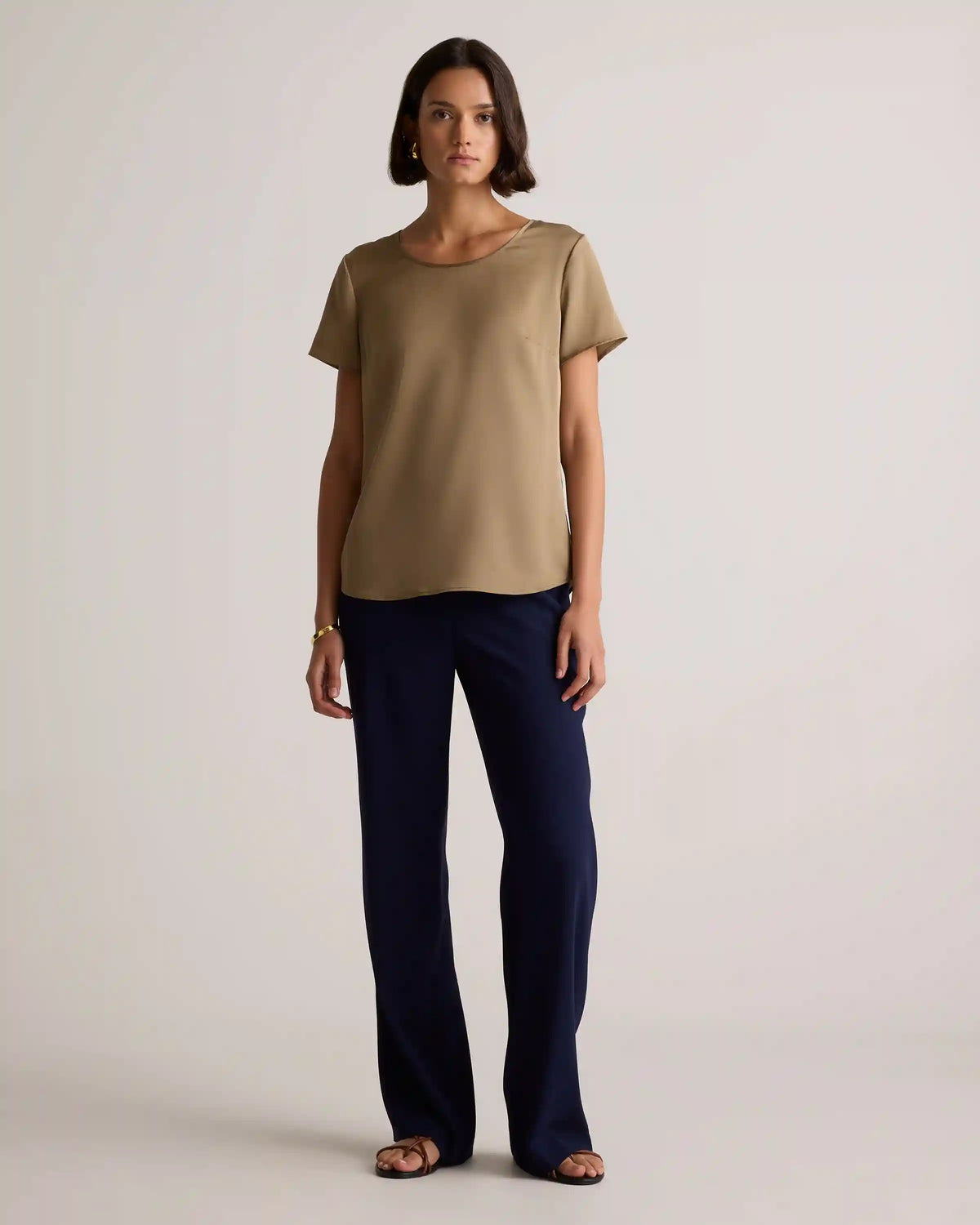 Washable Stretch Silk Tee