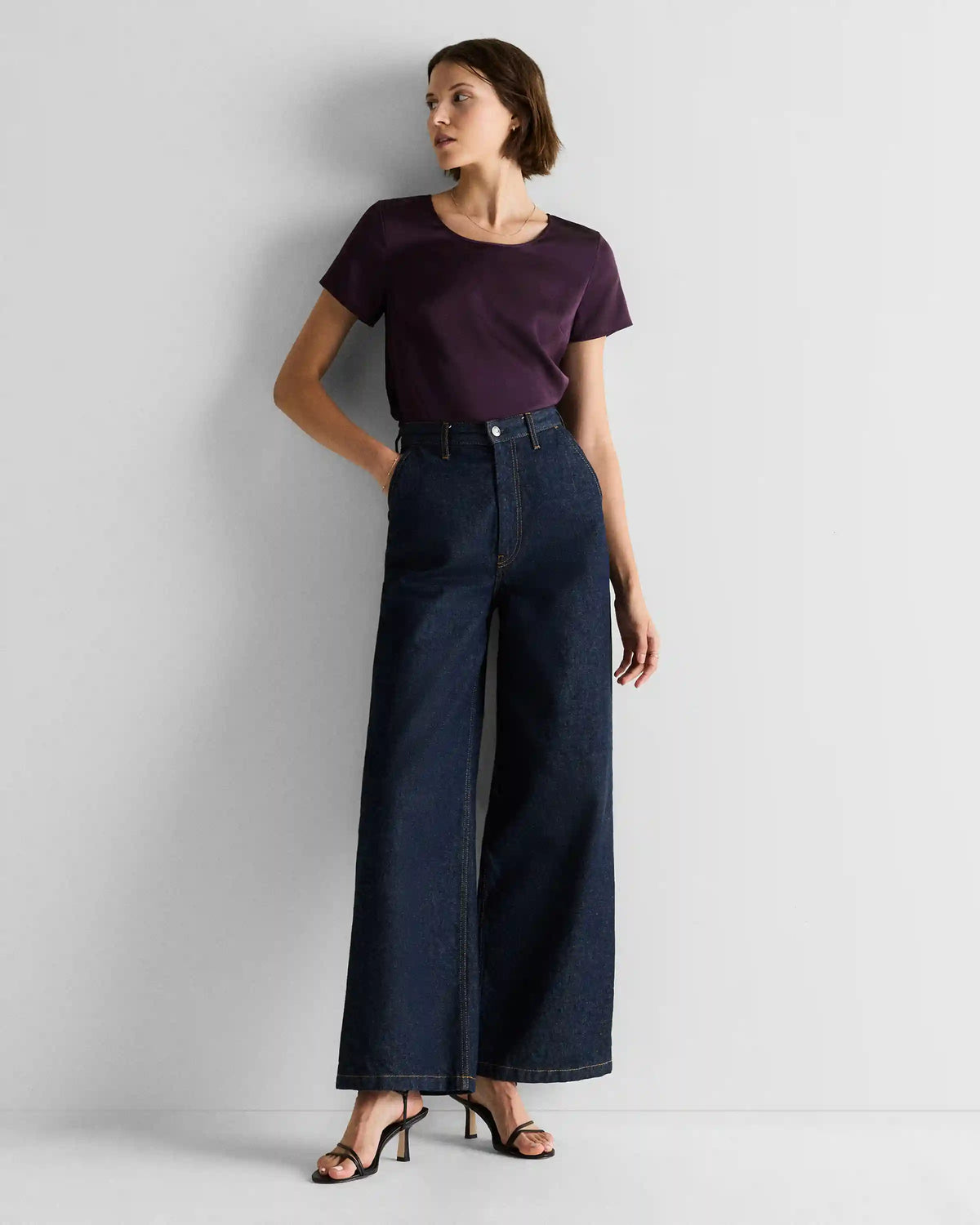 Washable Stretch Silk Tee