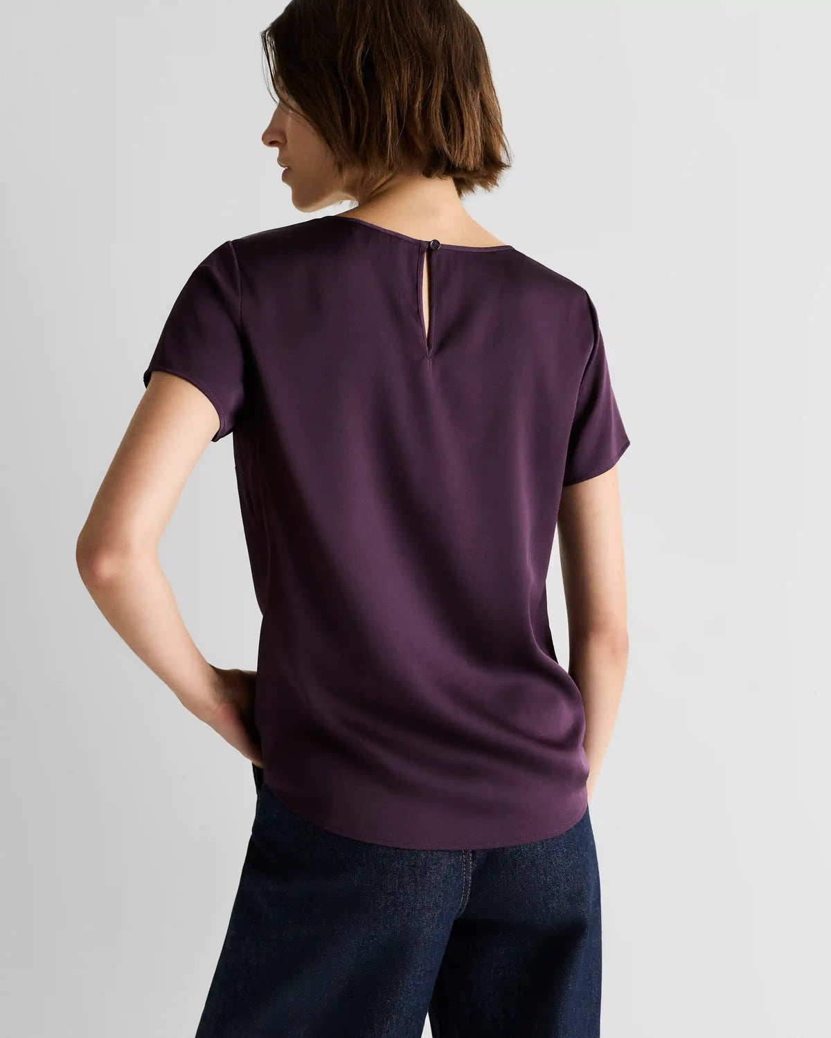 Washable Stretch Silk Tee