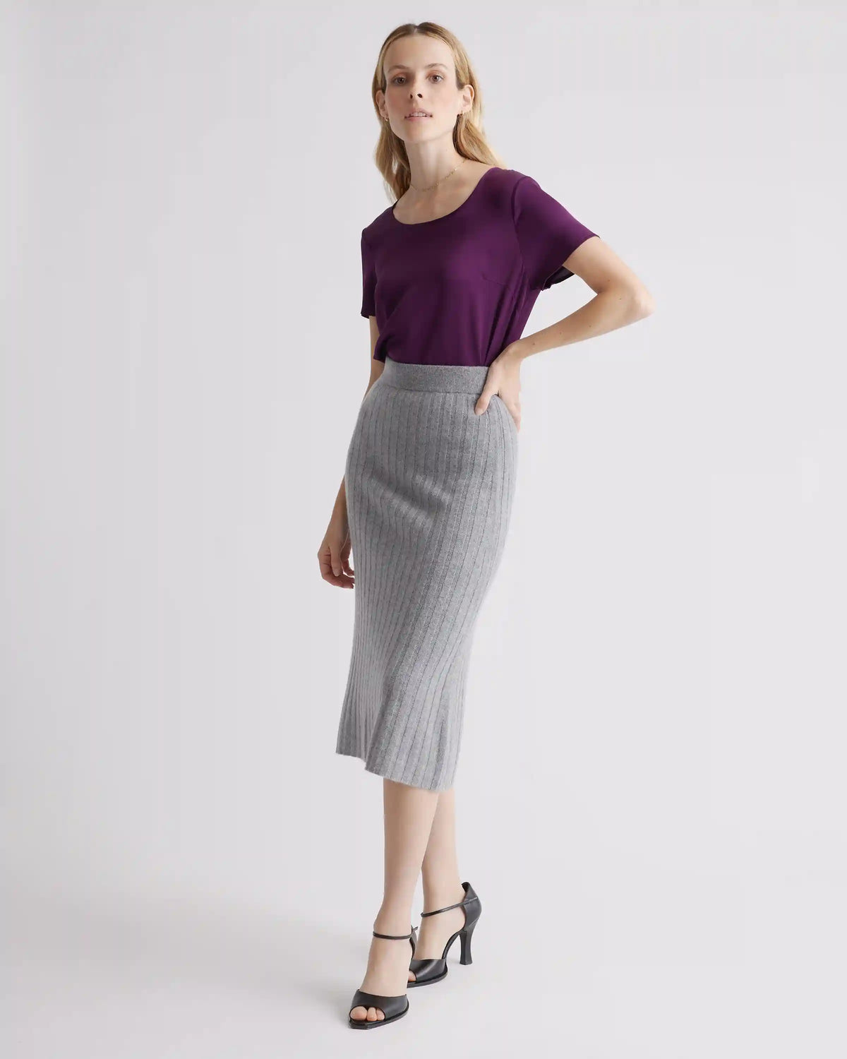 Washable Stretch Silk Tee