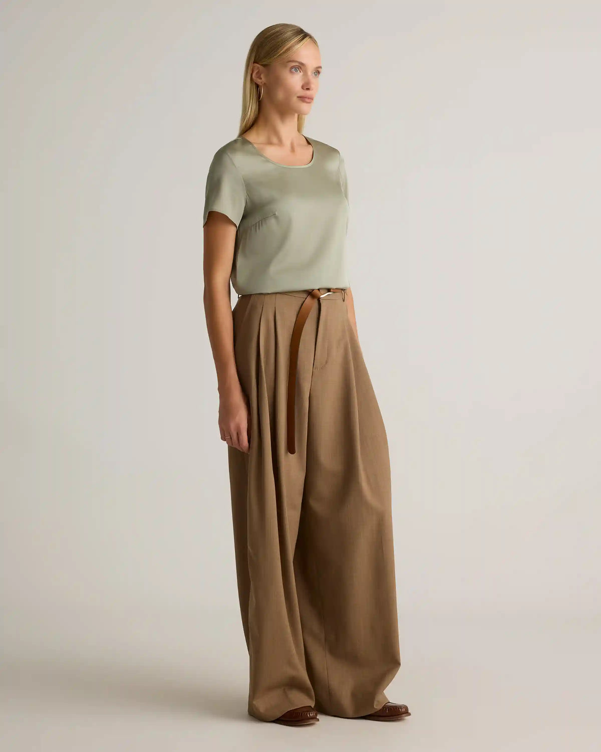 Washable Stretch Silk Tee