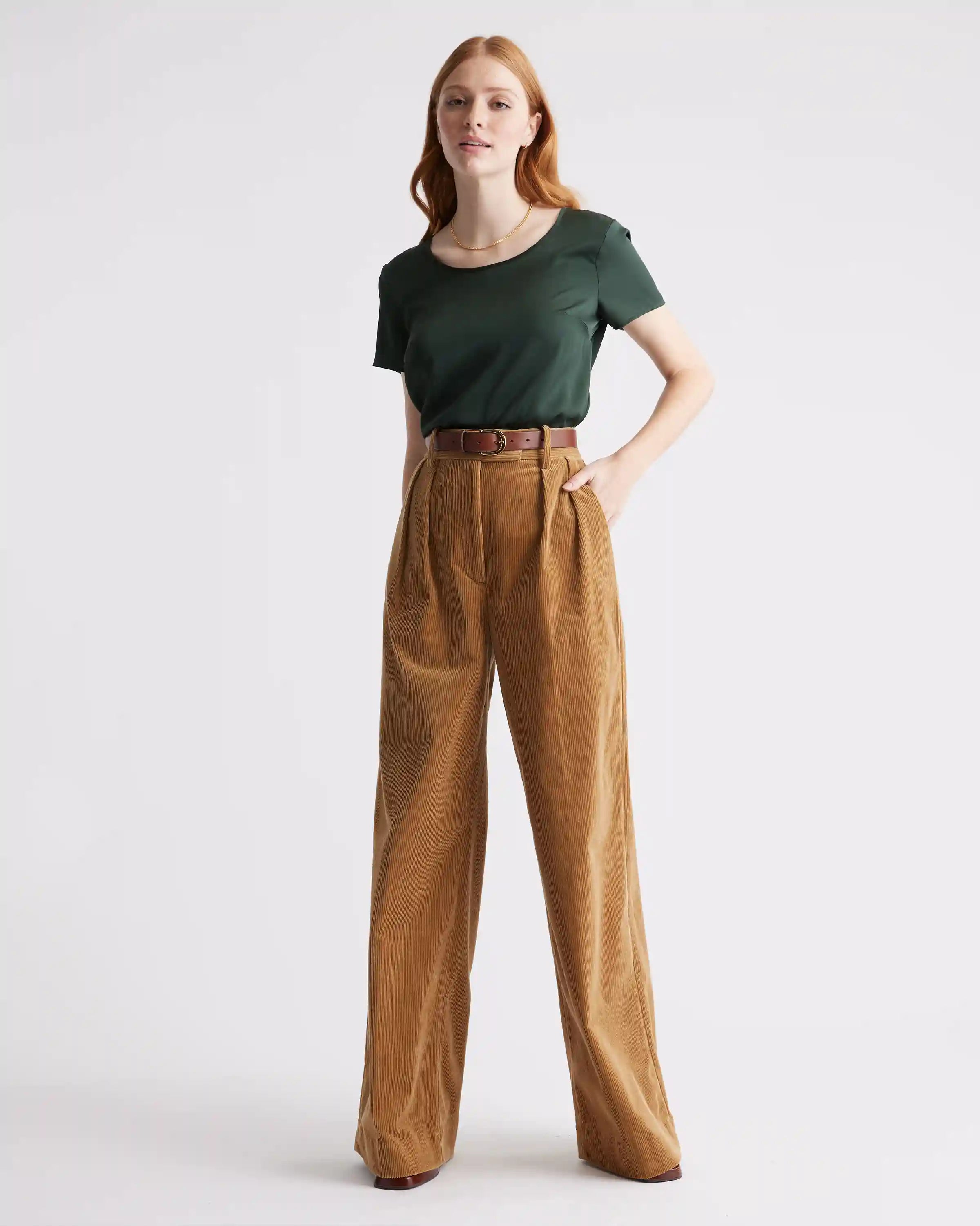 Washable Stretch Silk Tee