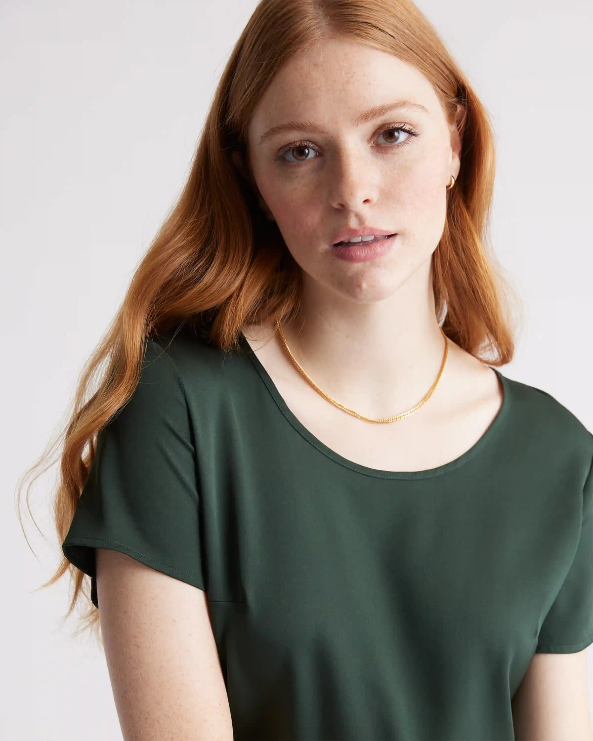 Washable Stretch Silk Tee