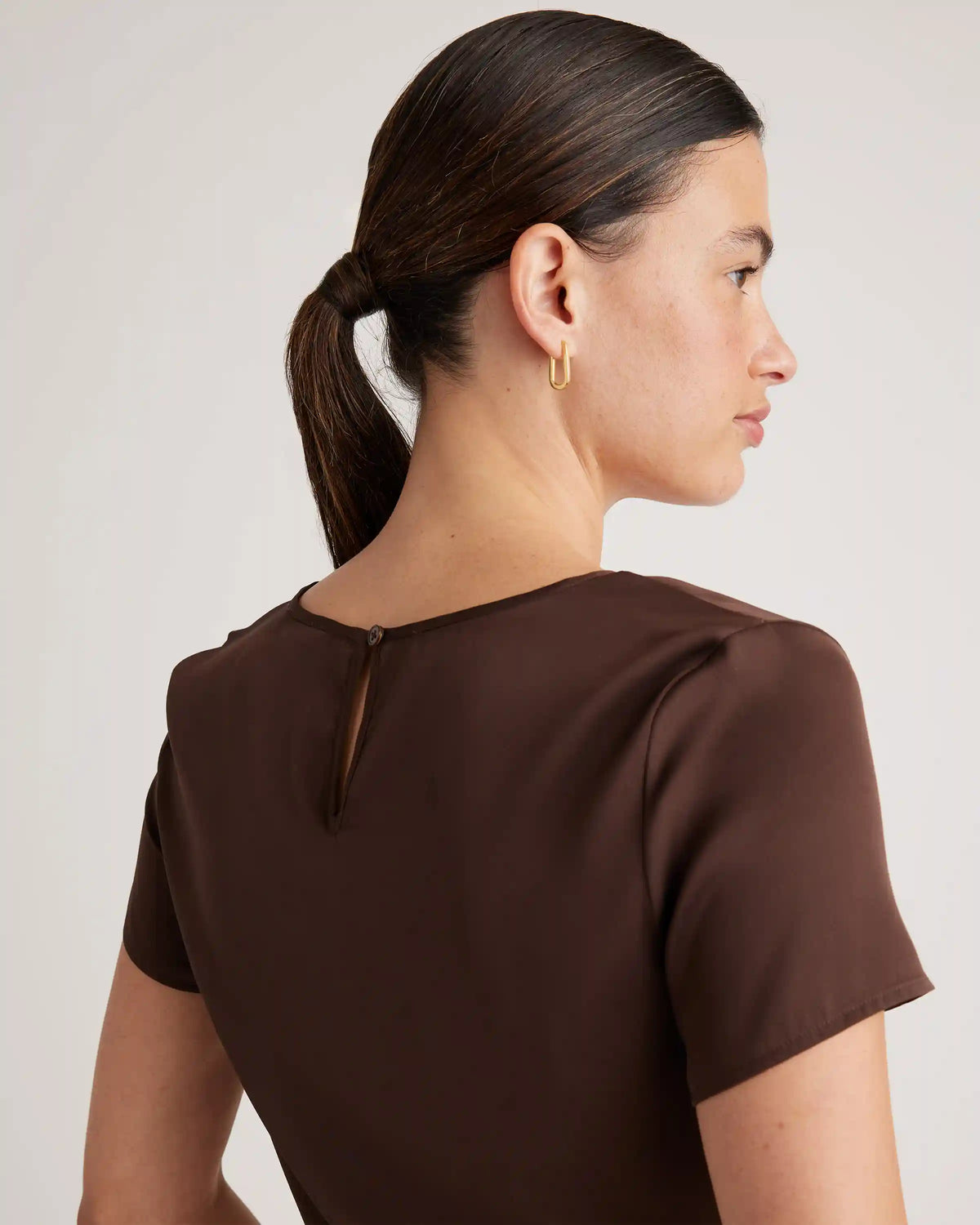 Washable Stretch Silk Tee