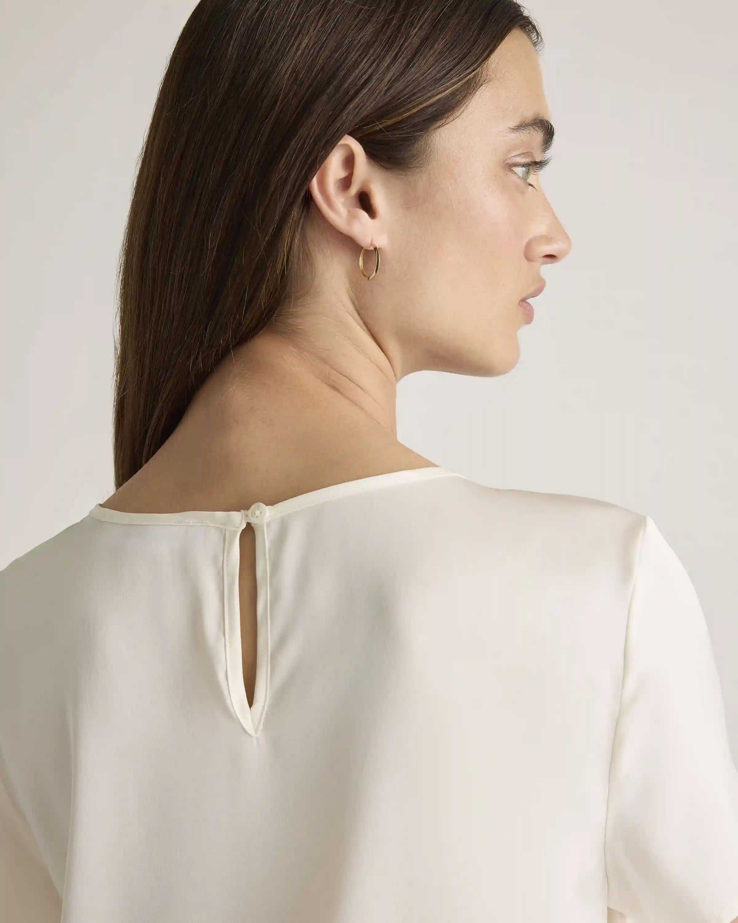 Washable Stretch Silk Tee