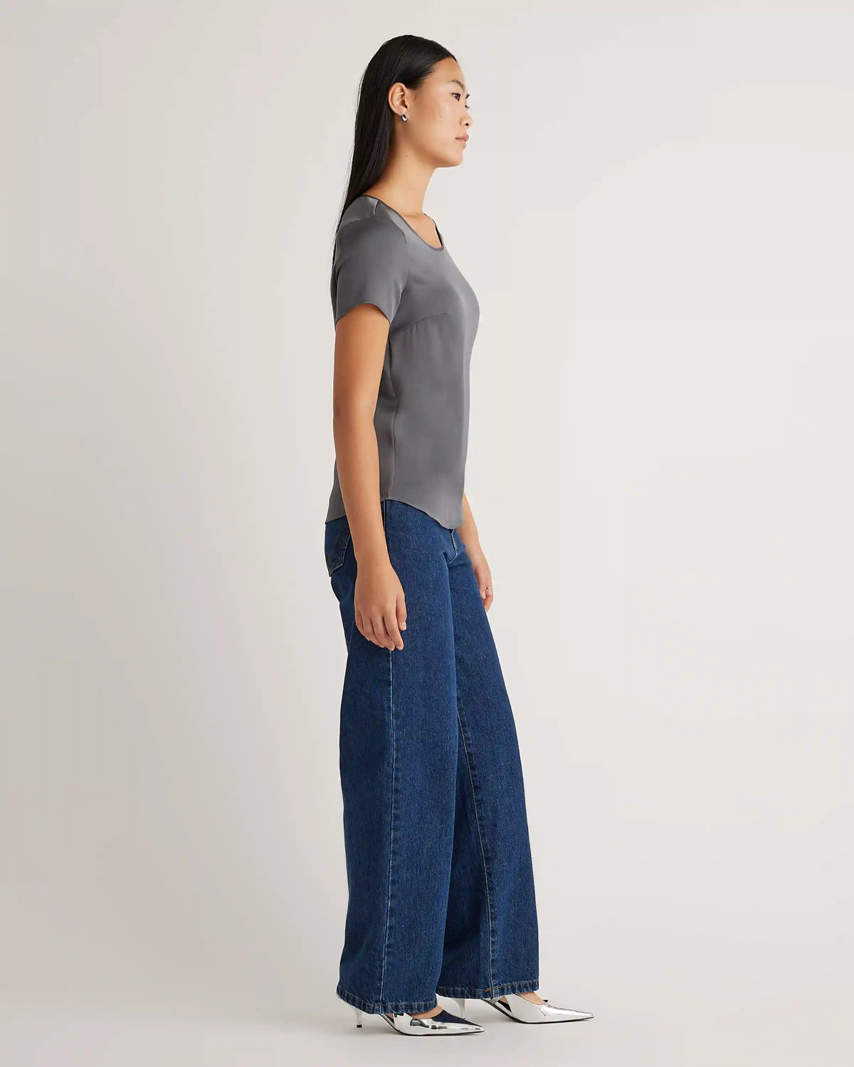 Washable Stretch Silk Tee