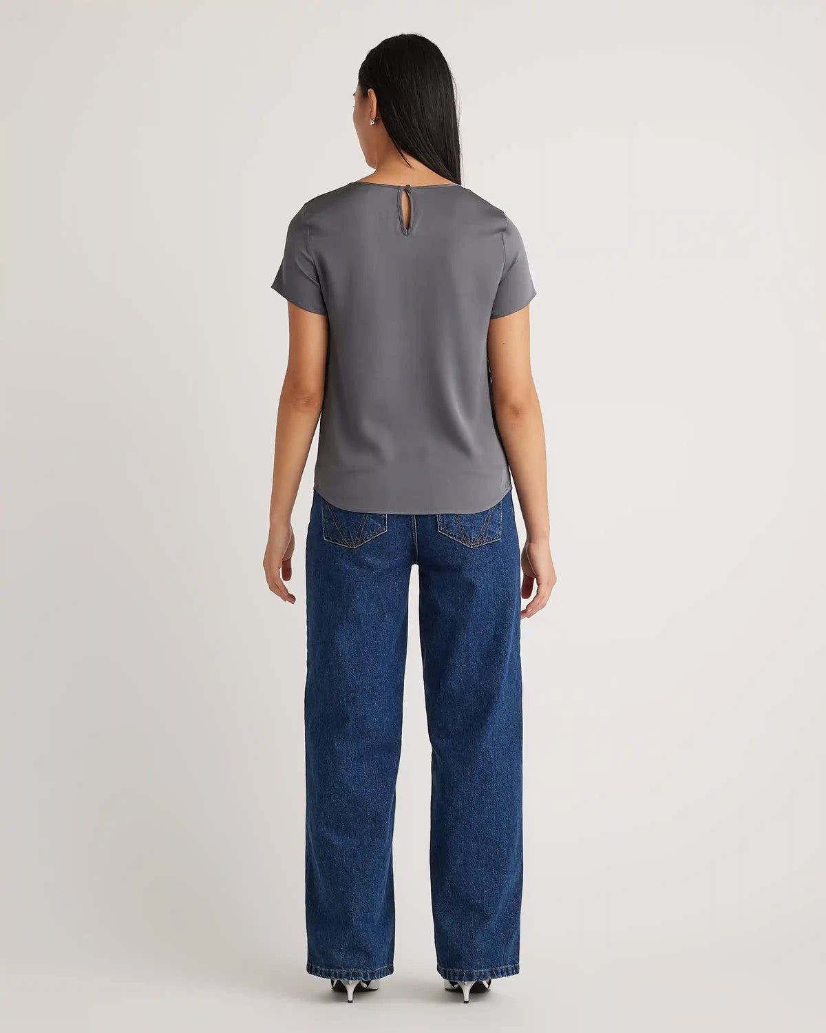Washable Stretch Silk Tee