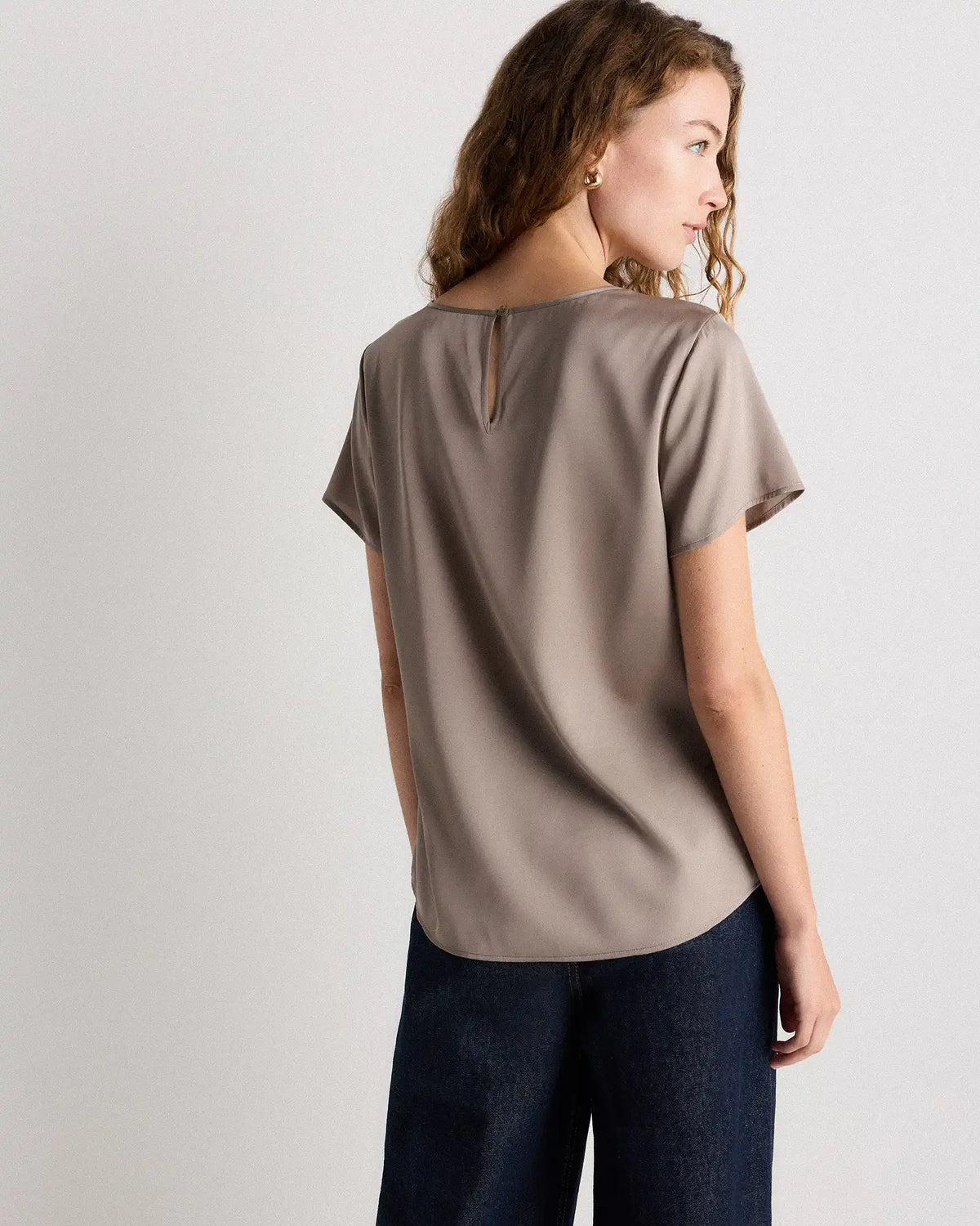 Washable Stretch Silk Tee