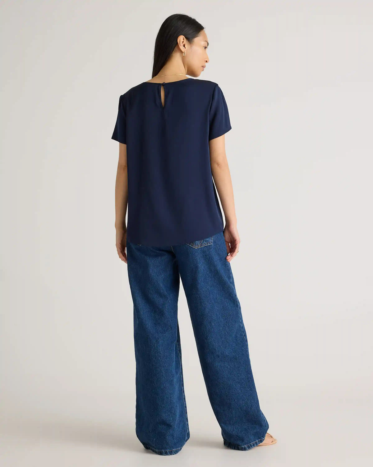Washable Stretch Silk Tee