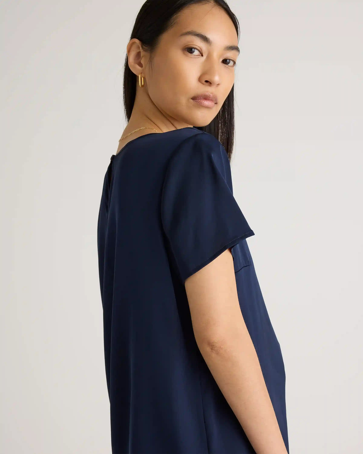 Washable Stretch Silk Tee