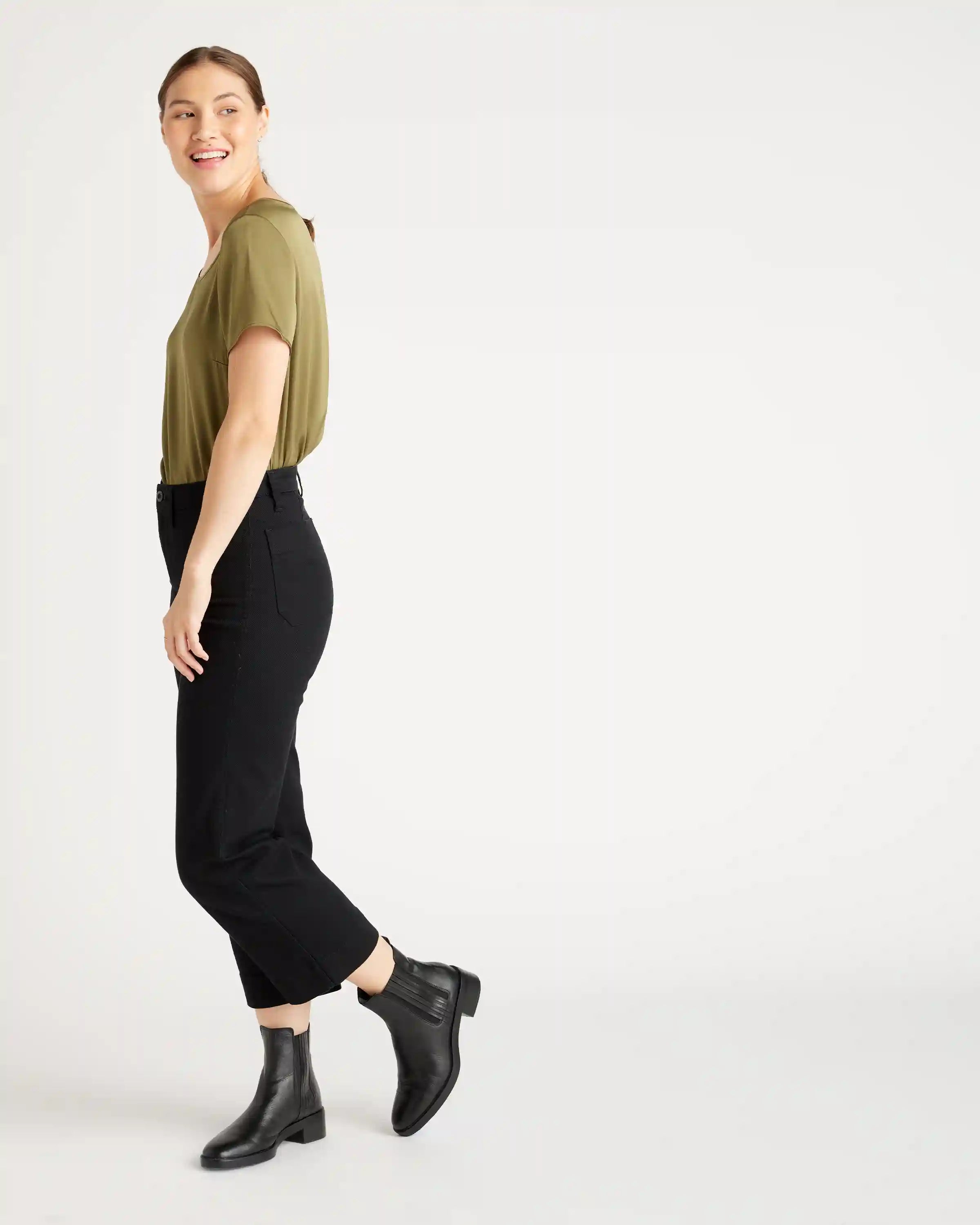 Washable Stretch Silk Tee
