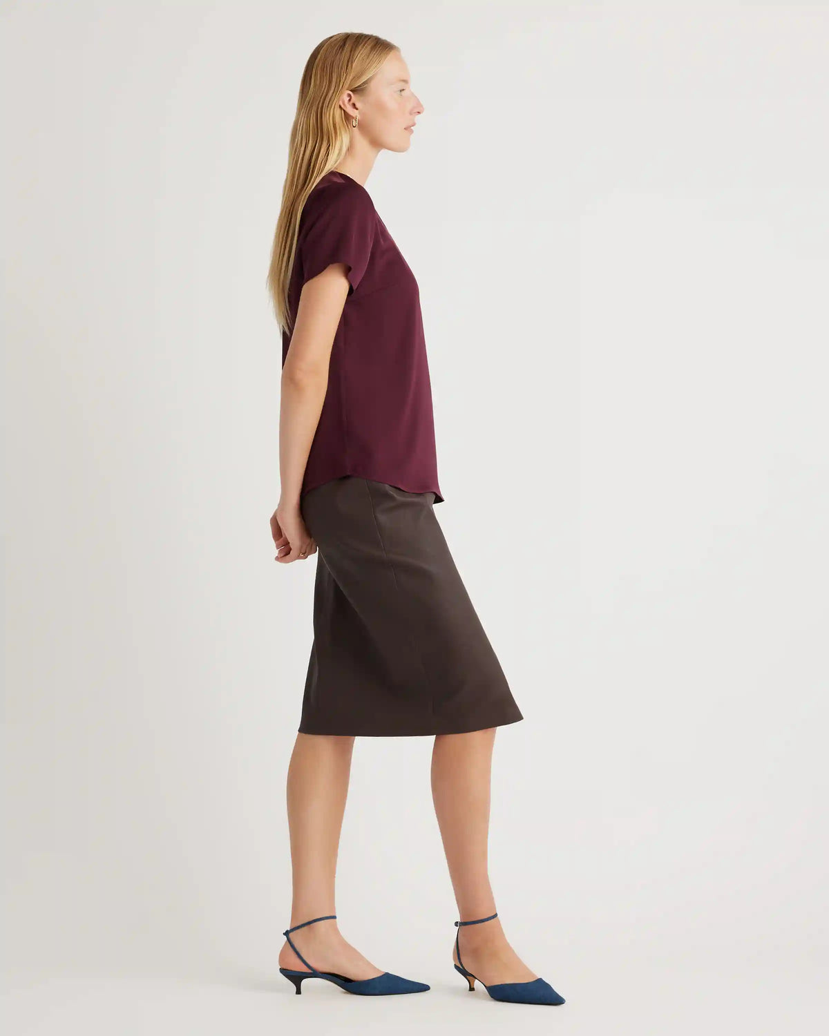 Washable Stretch Silk Tee