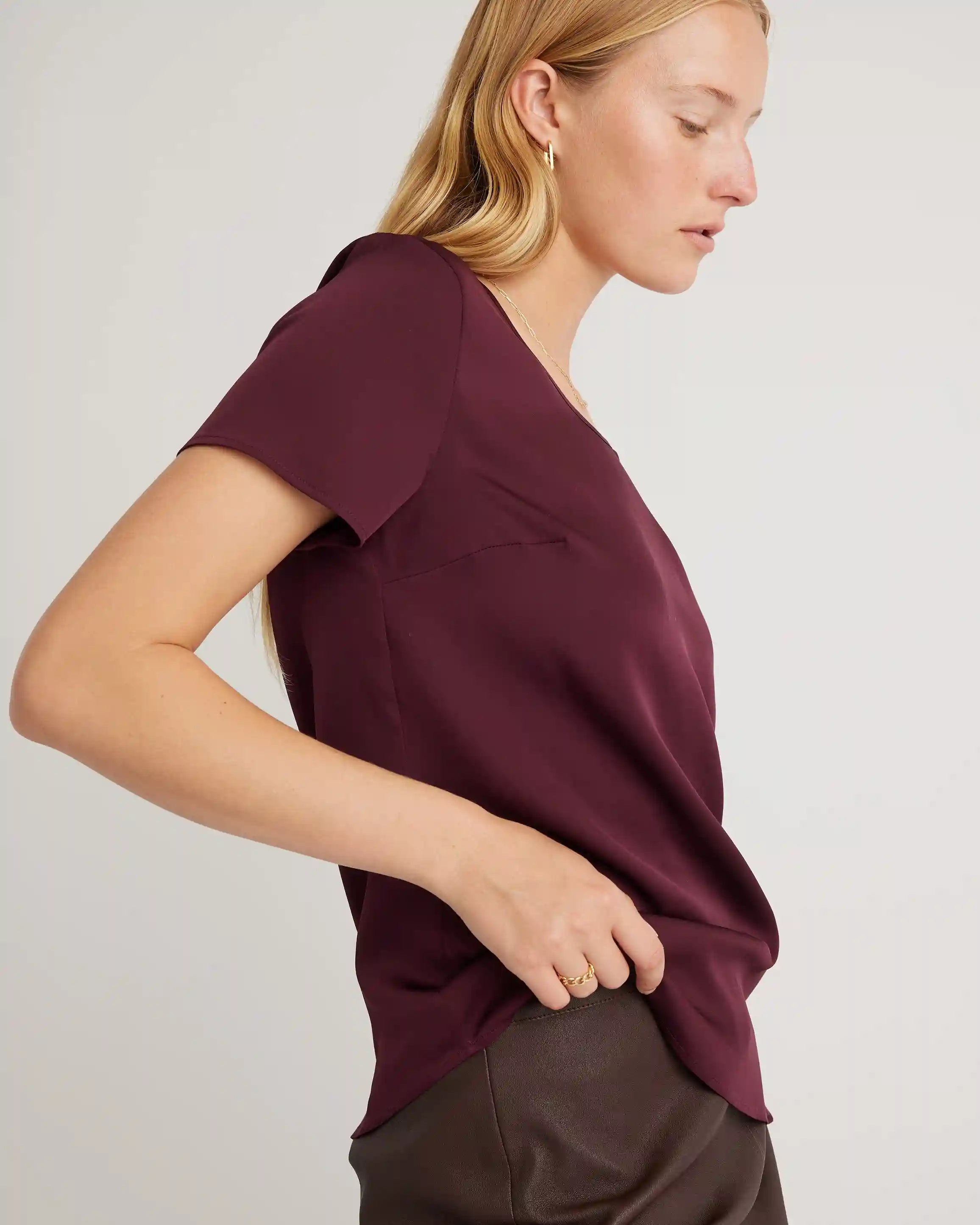 Washable Stretch Silk Tee