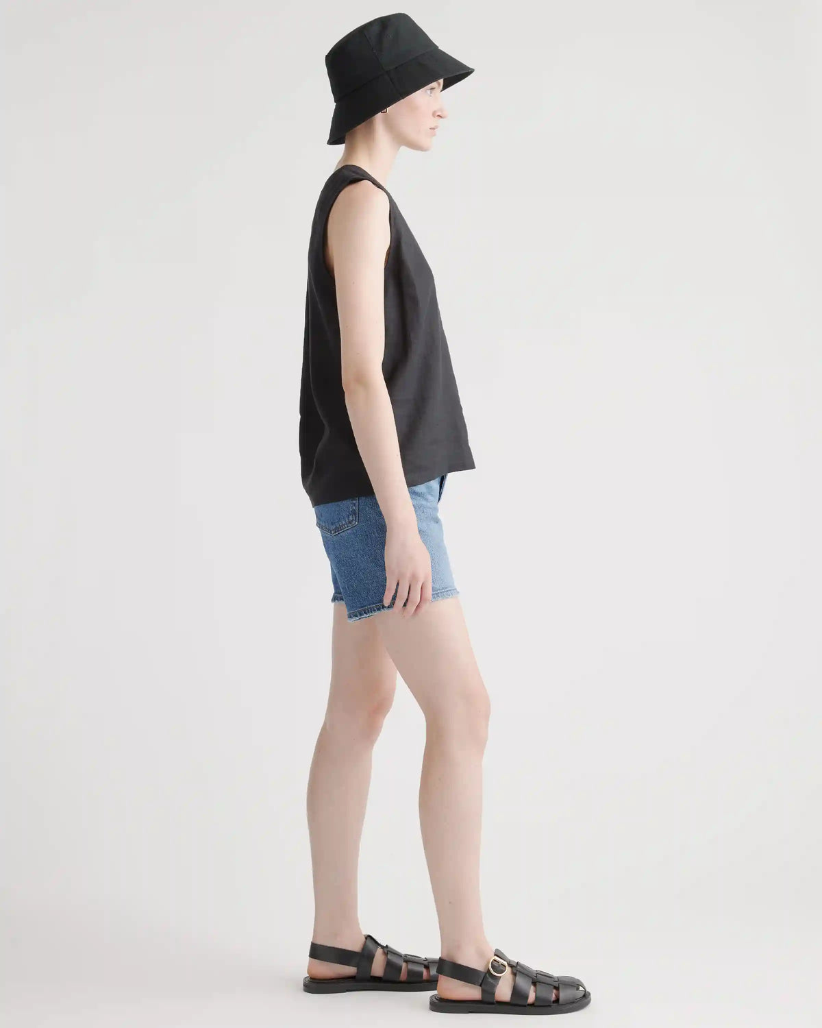 100% European Linen Tank