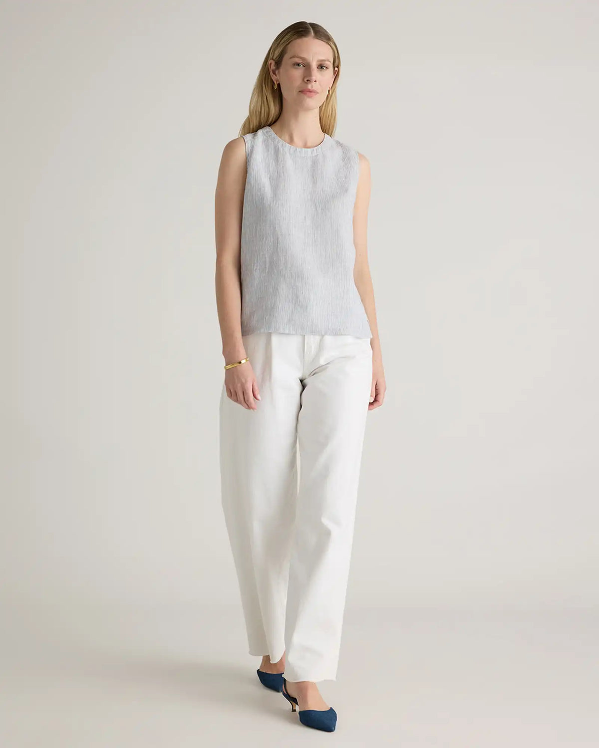 100% European Linen Tank