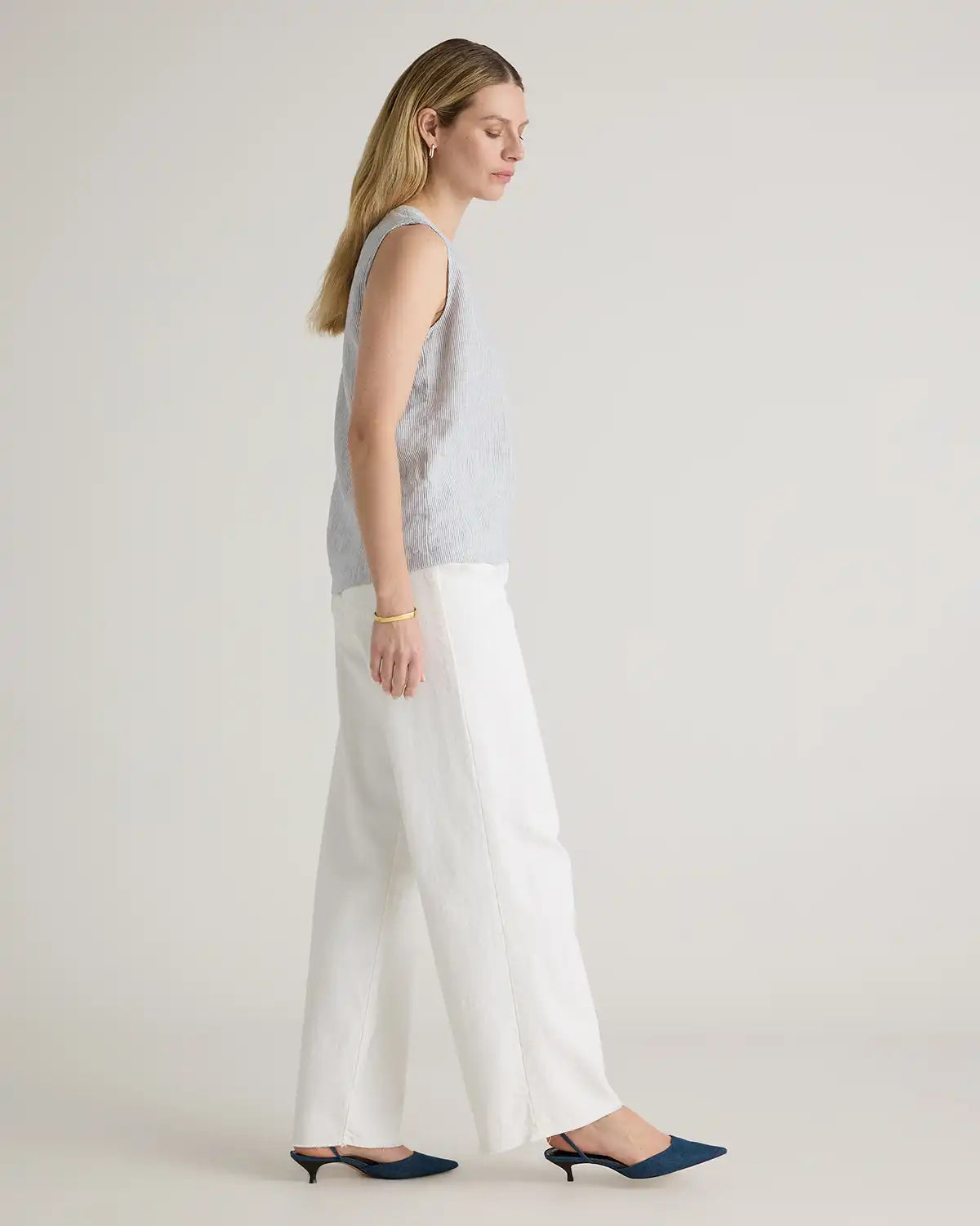 100% European Linen Tank