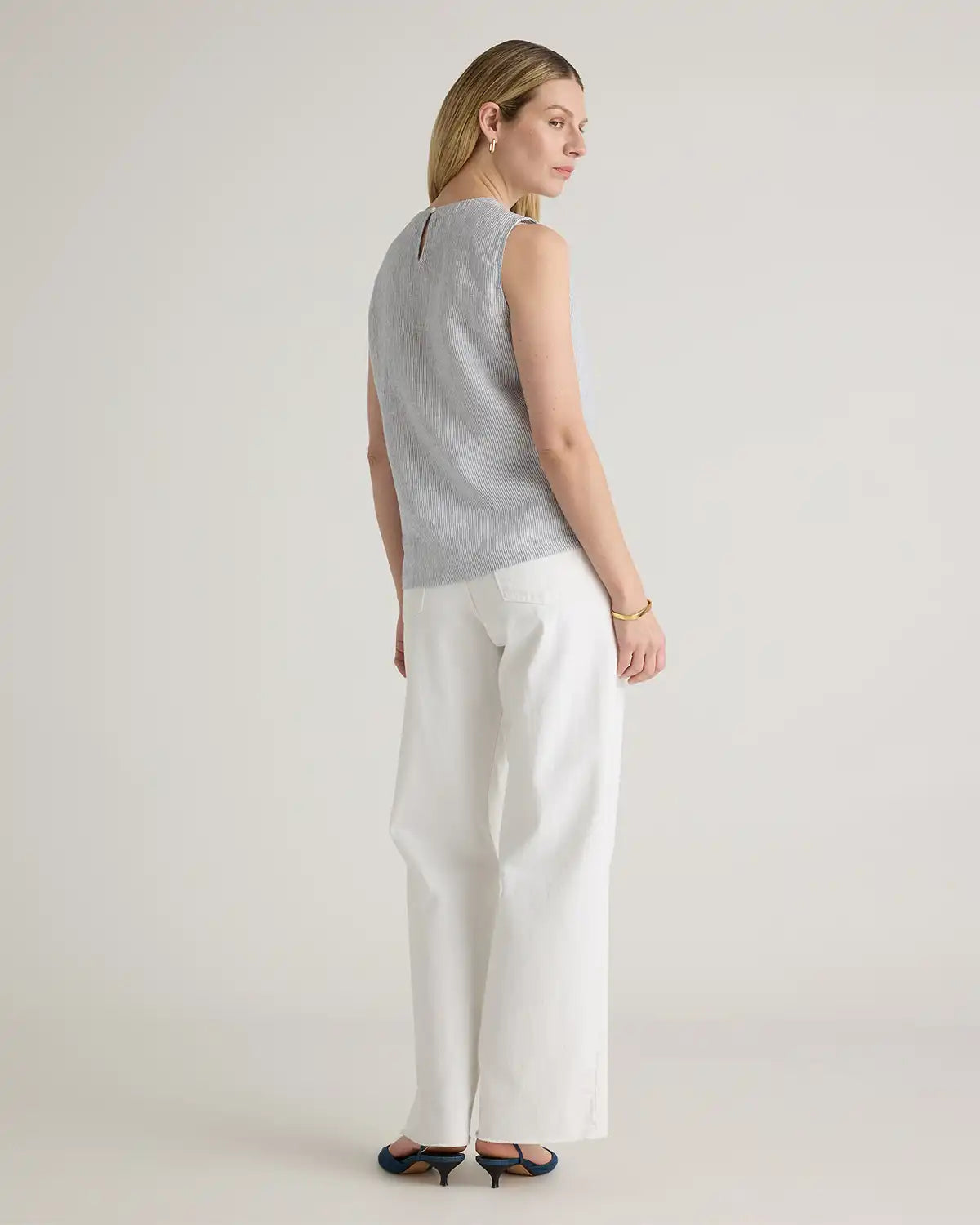 100% European Linen Tank